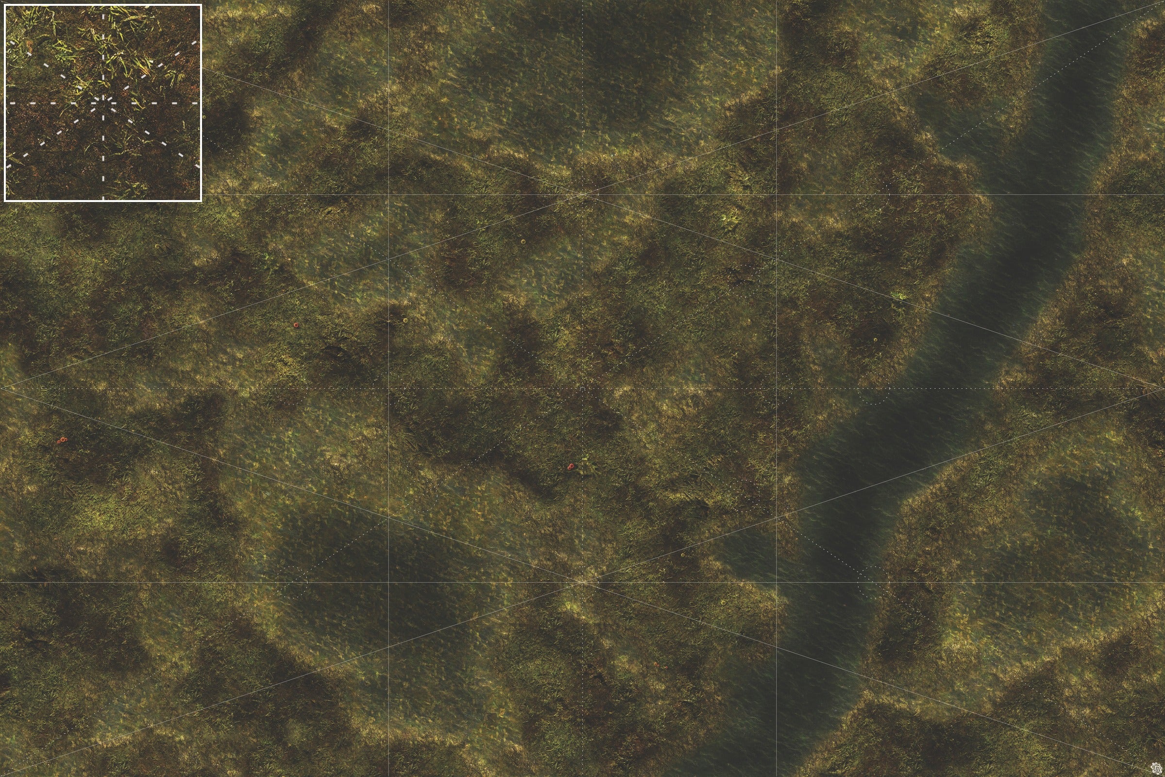 Mats by Mars: Swamplands Tabletop Wargaming Play Mat