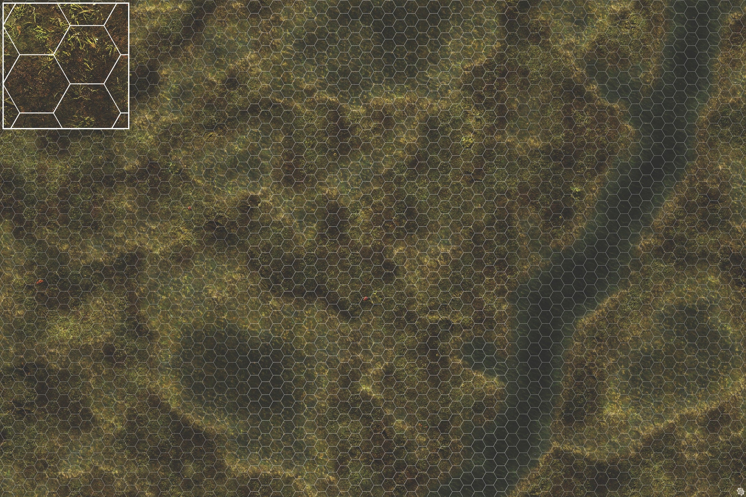Mats by Mars: Swamplands Tabletop Wargaming Play Mat