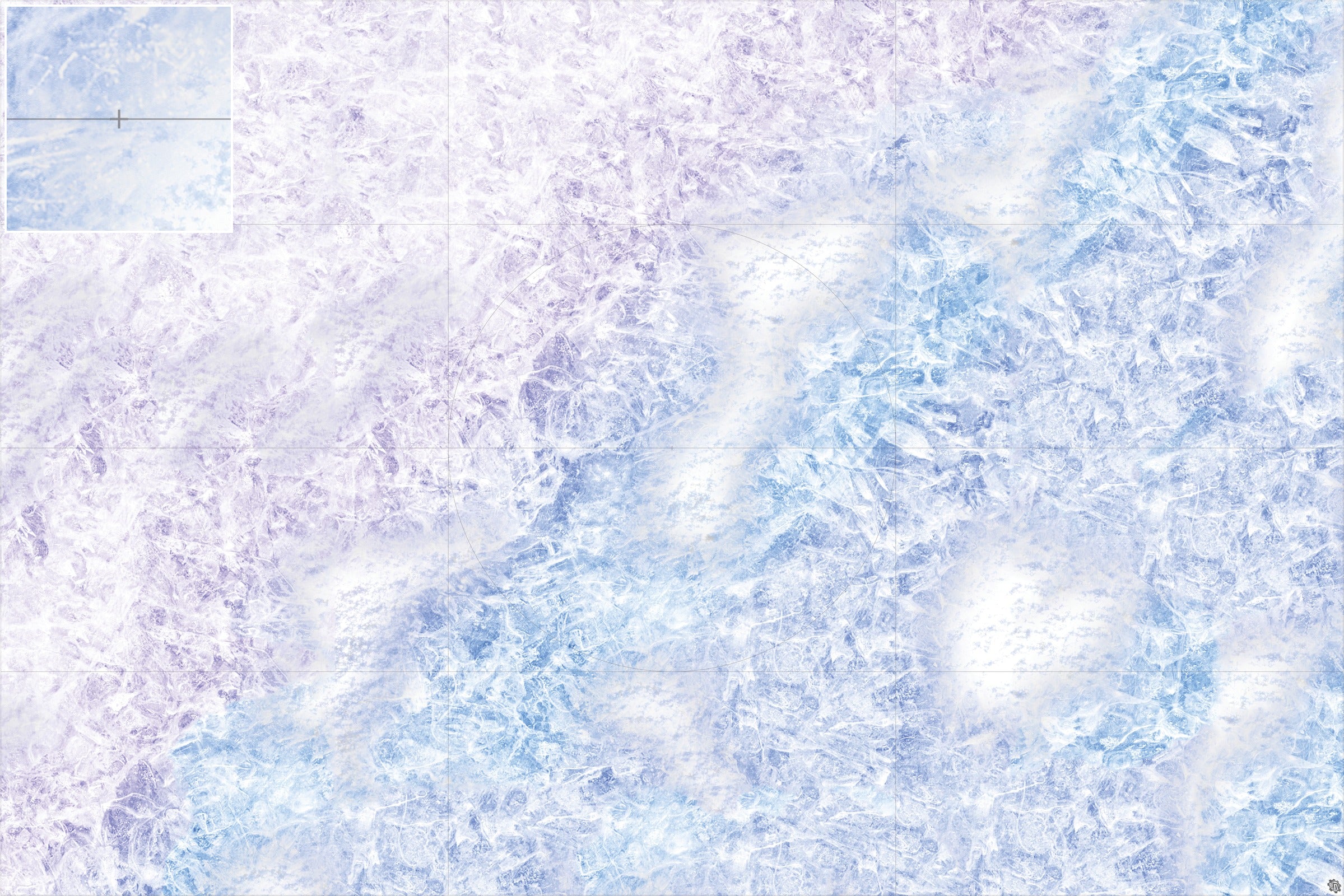 Mats by Mars: Frozen Lake Tabletop Wargaming Play Mat