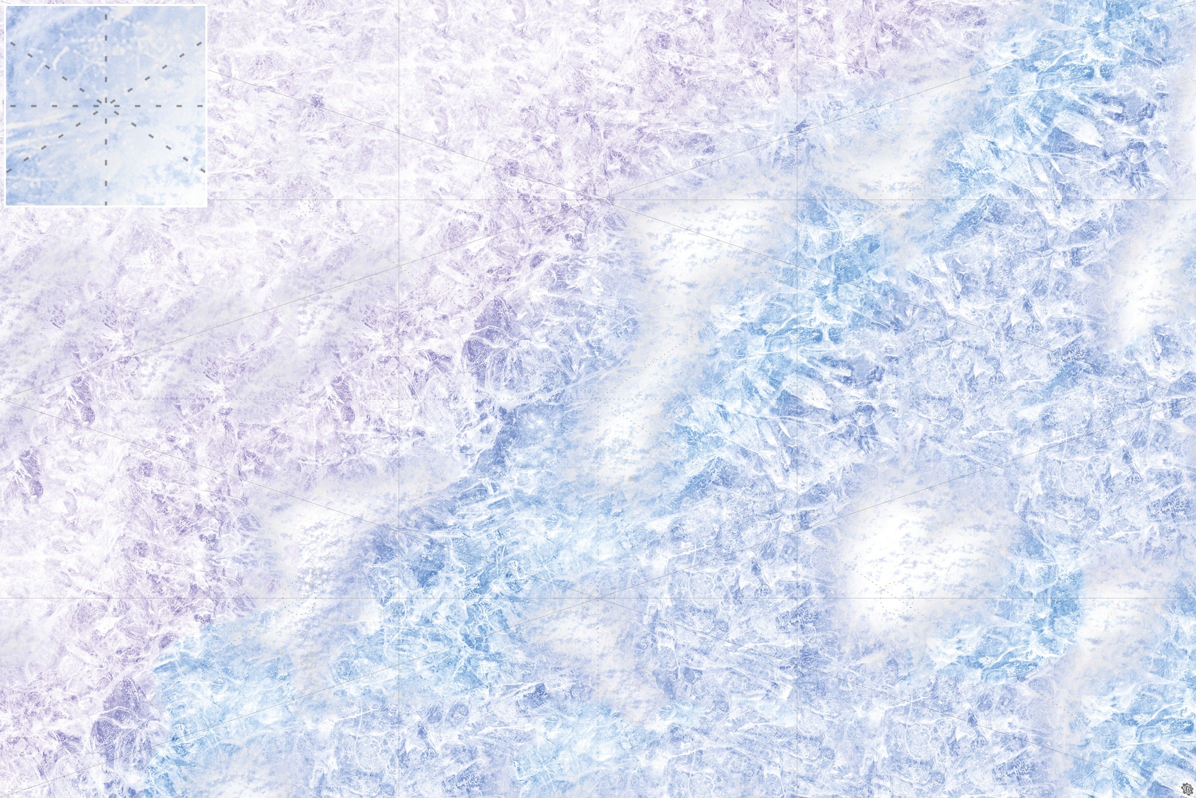 Mats by Mars: Frozen Lake Tabletop Wargaming Play Mat