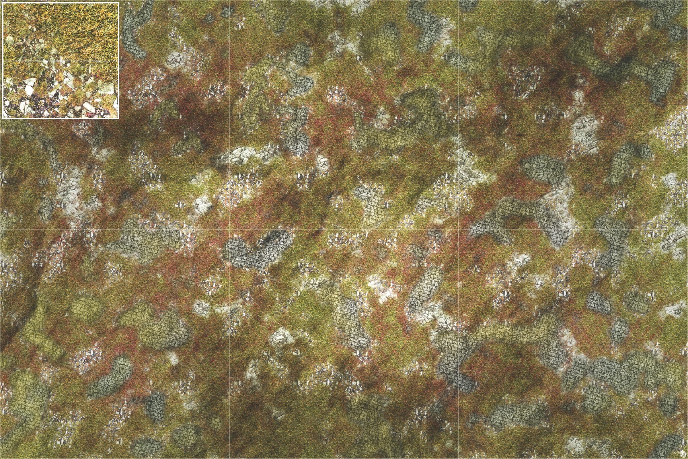 Mats by Mars: Abandoned City Tabletop Wargaming Play Mat