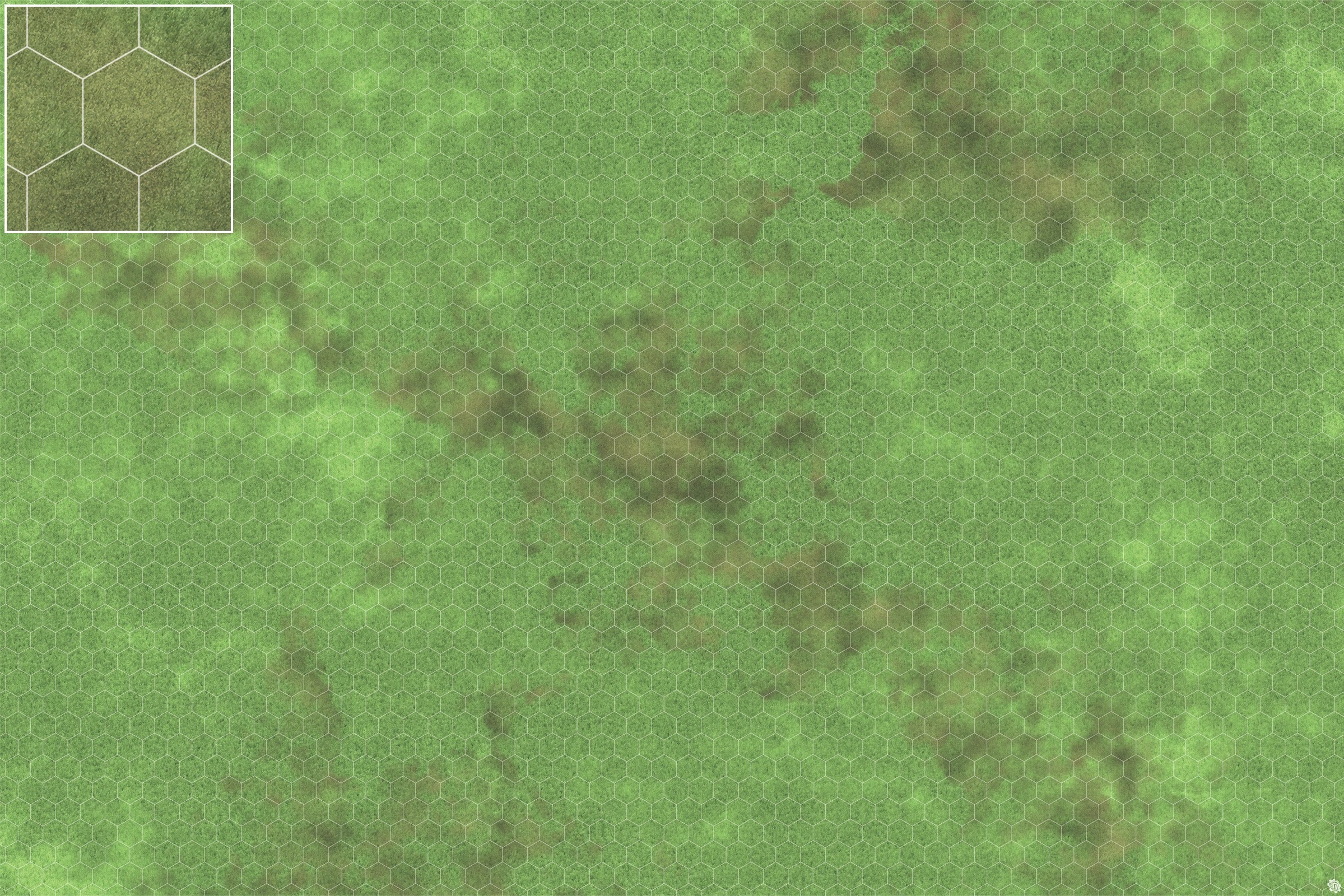 Mats by Mars: Verdant Fields Tabletop Wargaming Play Mat