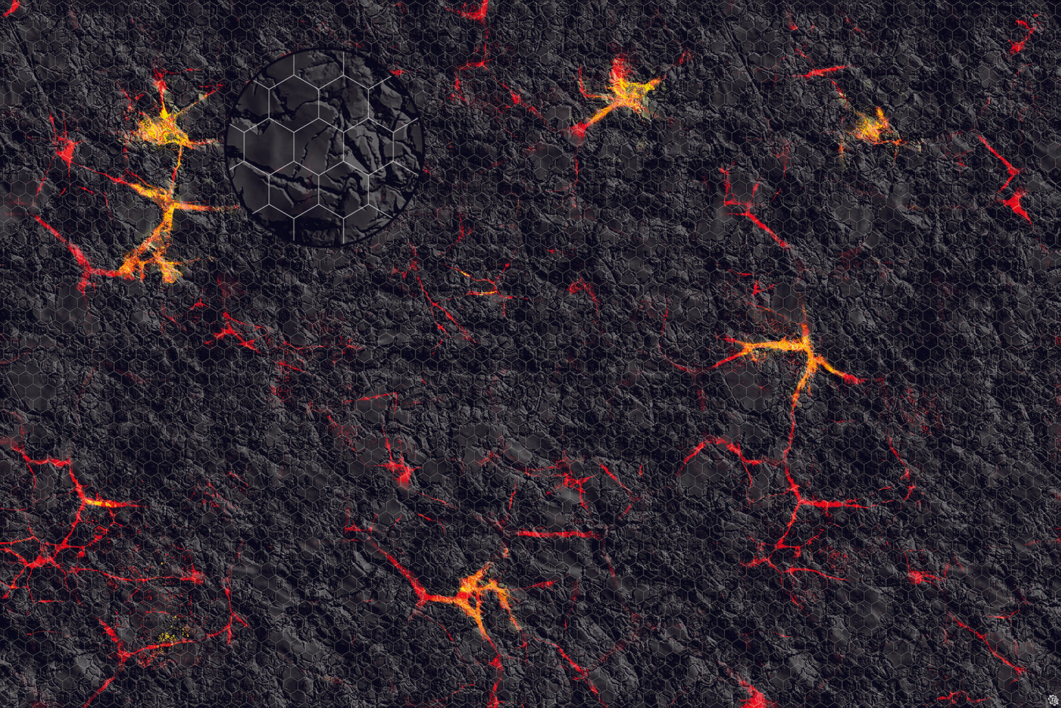 Mats by Mars: Molten Crust Tabletop Wargaming Play Mat