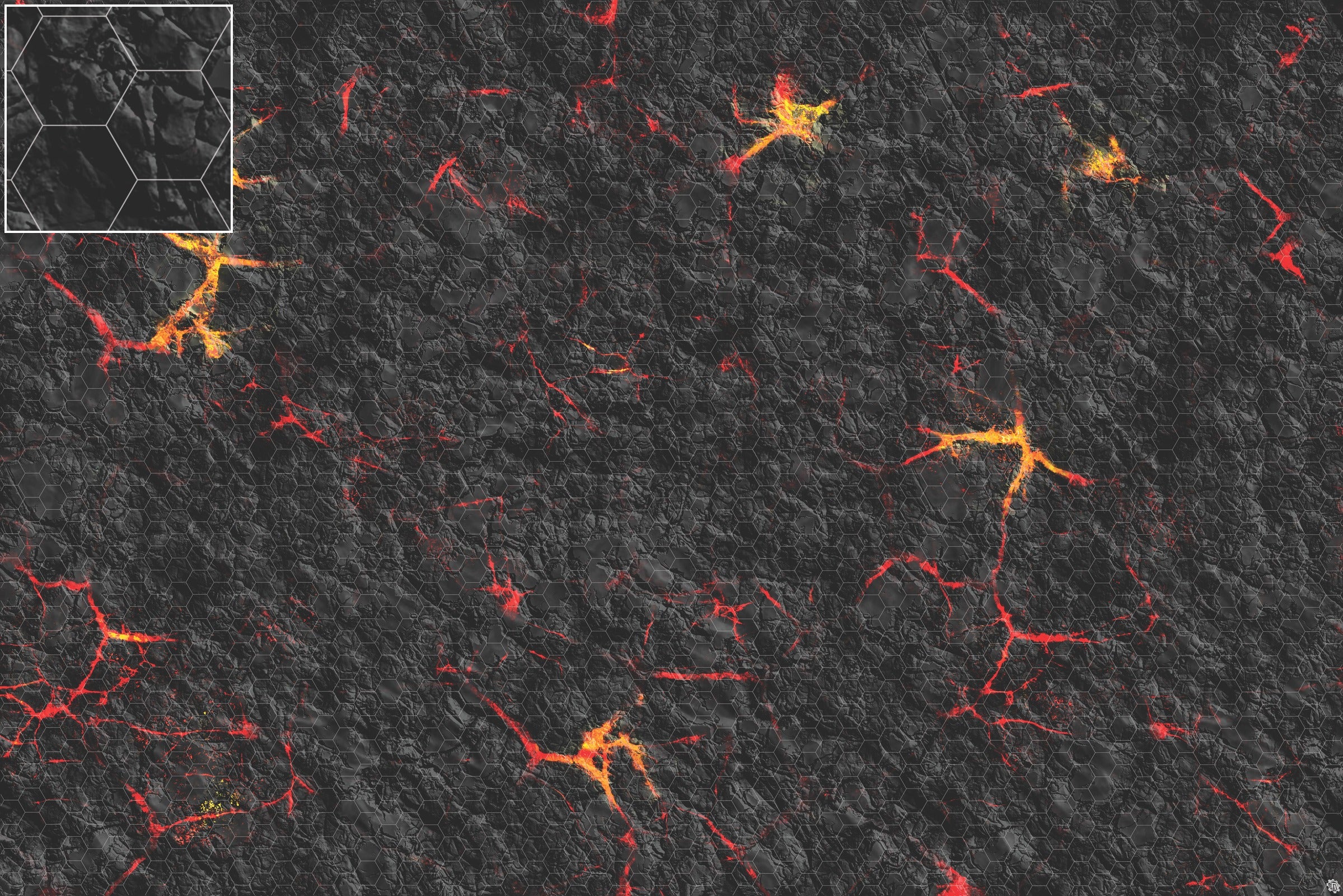Mats by Mars: Molten Crust Tabletop Wargaming Play Mat