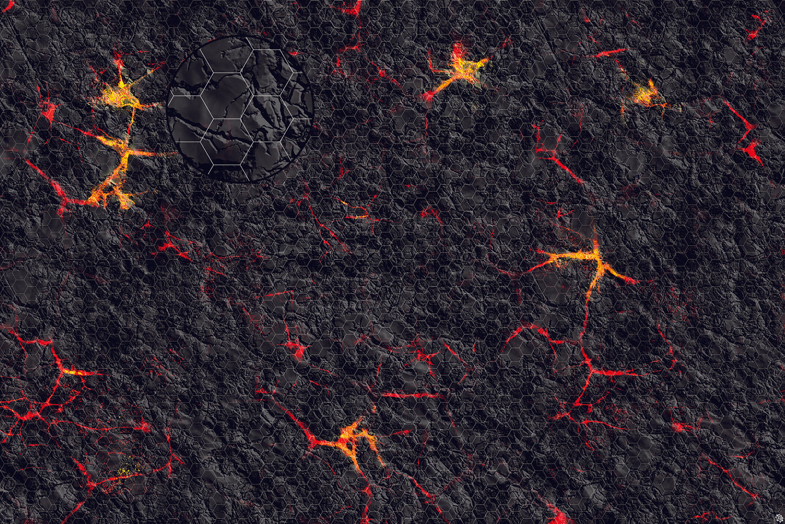 Mats by Mars: Molten Crust Tabletop Wargaming Play Mat