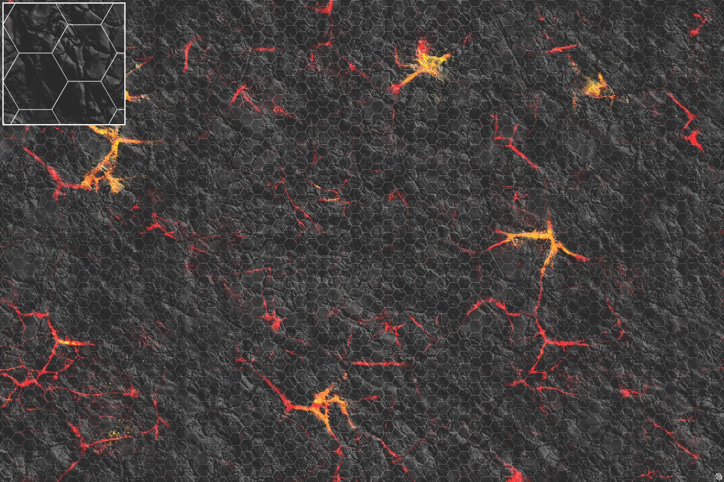 Mats by Mars: Molten Crust Tabletop Wargaming Play Mat