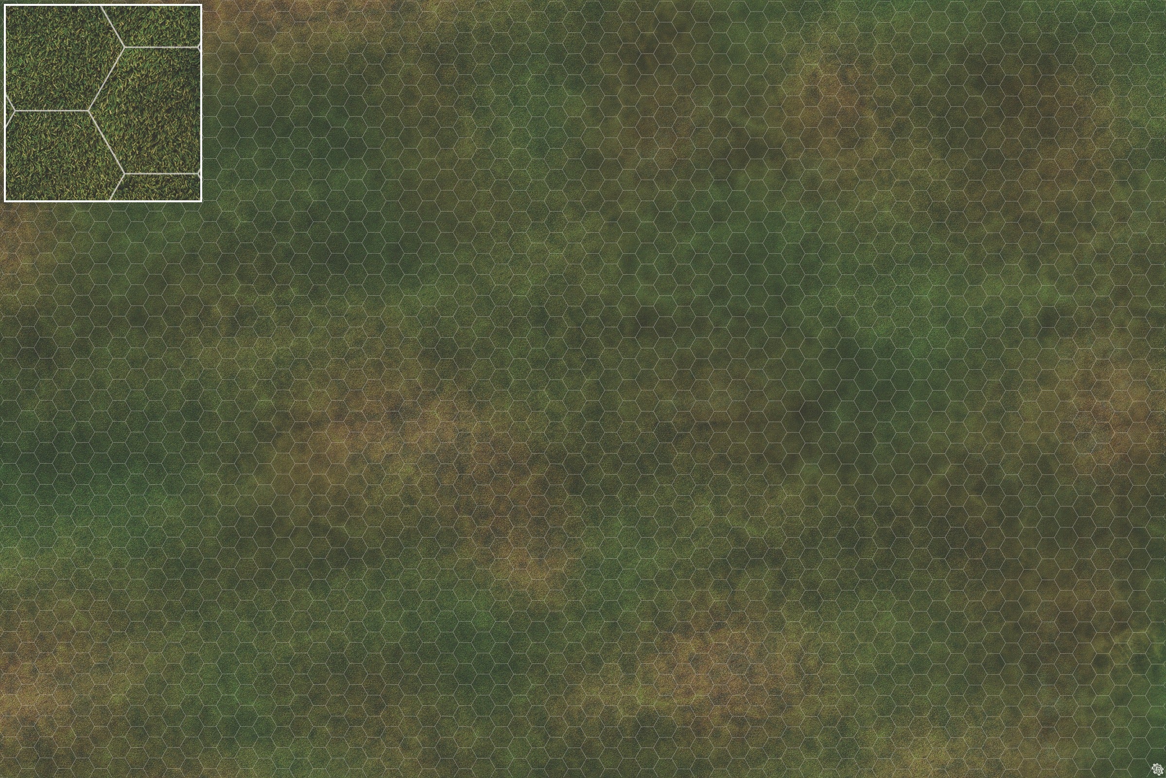 Mats by Mars: Green Meadow Tabletop Wargaming Play Mat