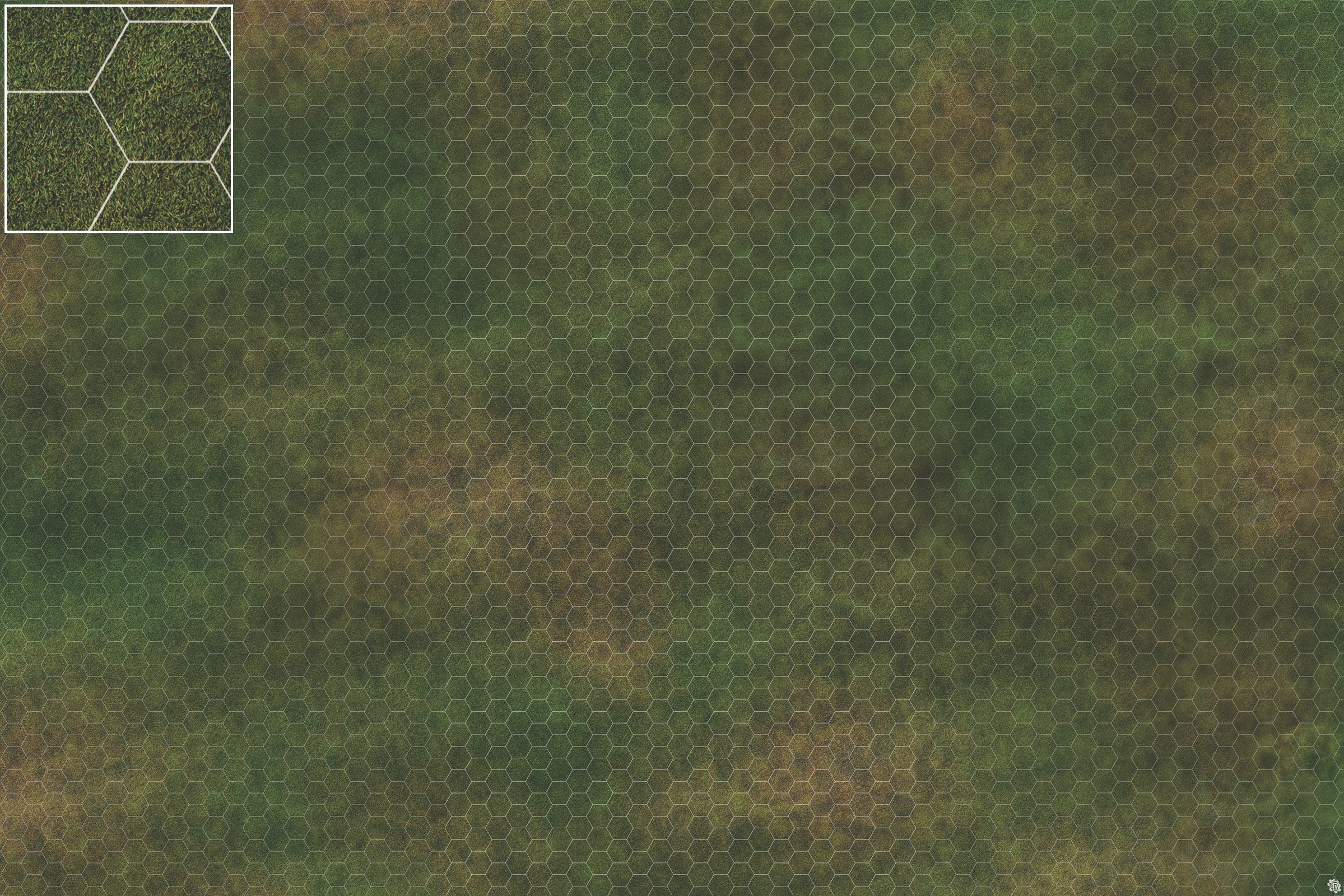 Mats by Mars: Green Meadow Tabletop Wargaming Play Mat