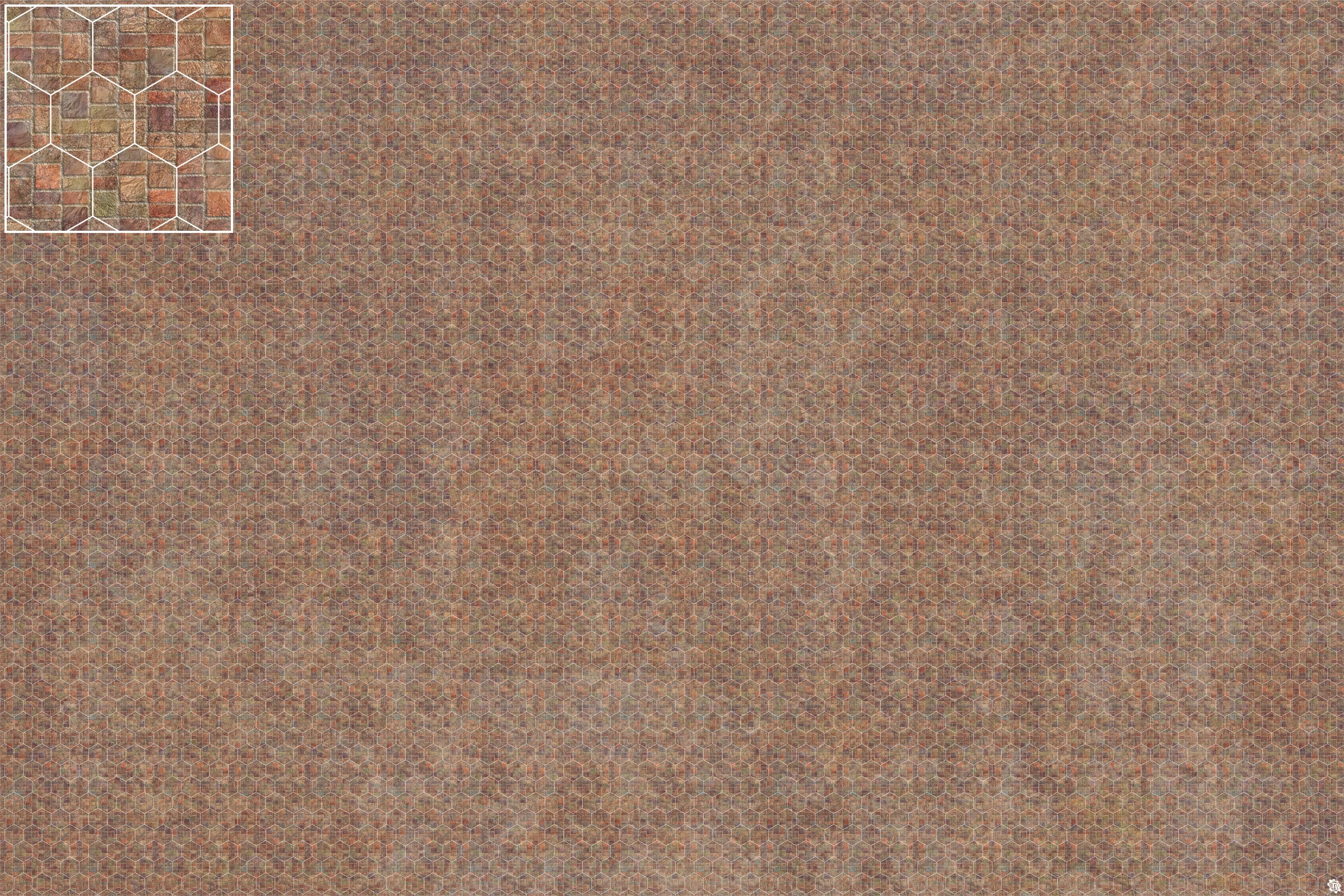 Mats by Mars: Sett in Stone (Red) Tabletop Wargaming Play Mat