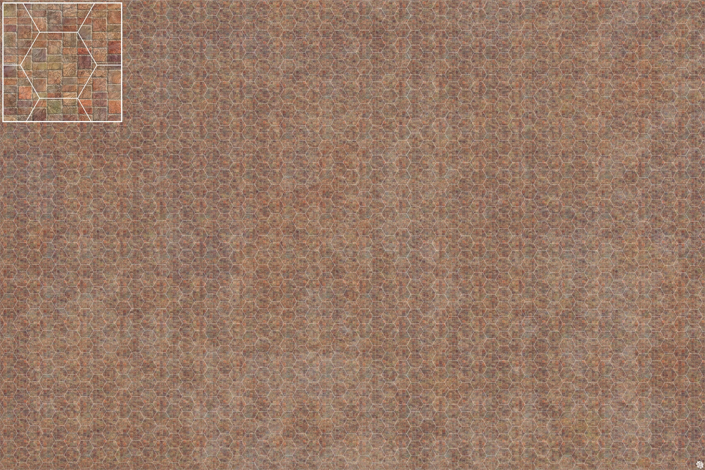 Mats by Mars: Sett in Stone (Red) Tabletop Wargaming Play Mat