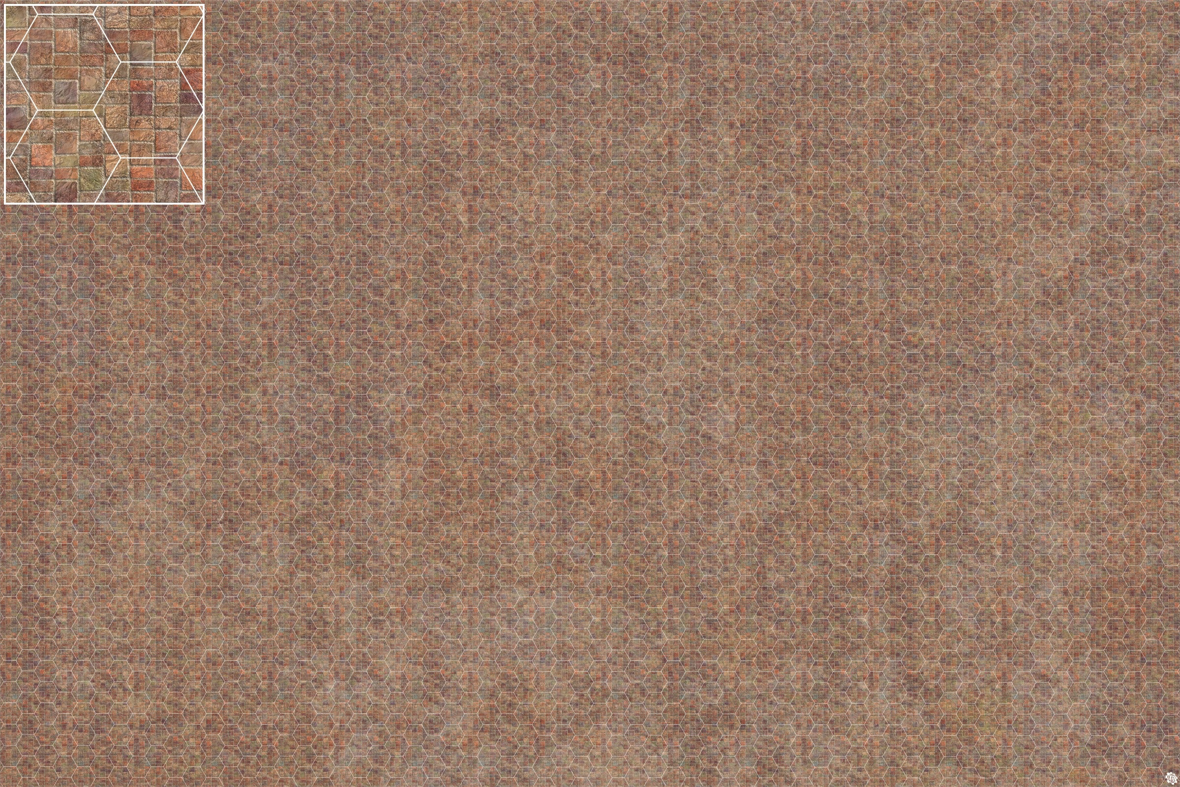 Mats by Mars: Sett in Stone (Red) Tabletop Wargaming Play Mat