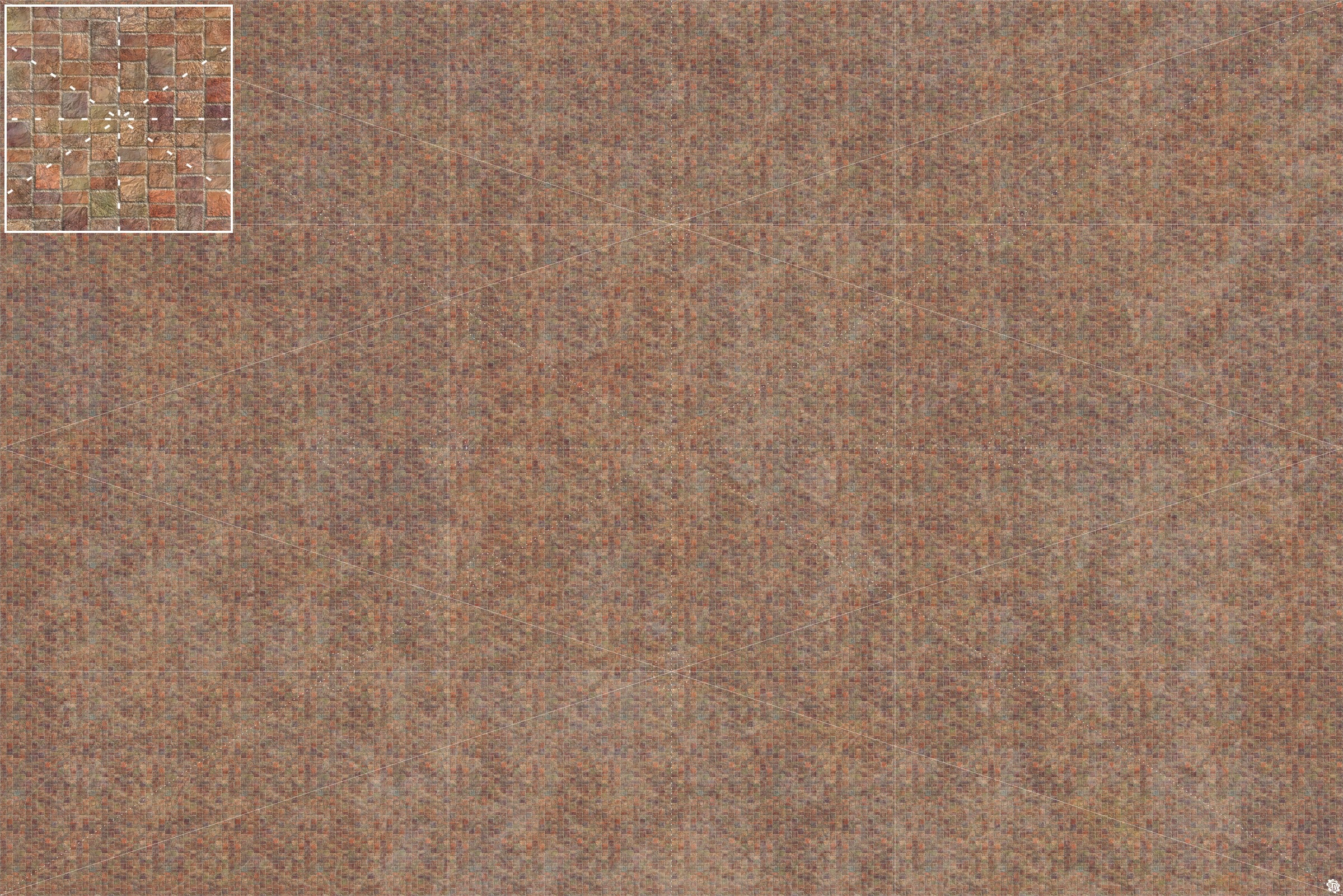 Mats by Mars: Sett in Stone (Red) Tabletop Wargaming Play Mat