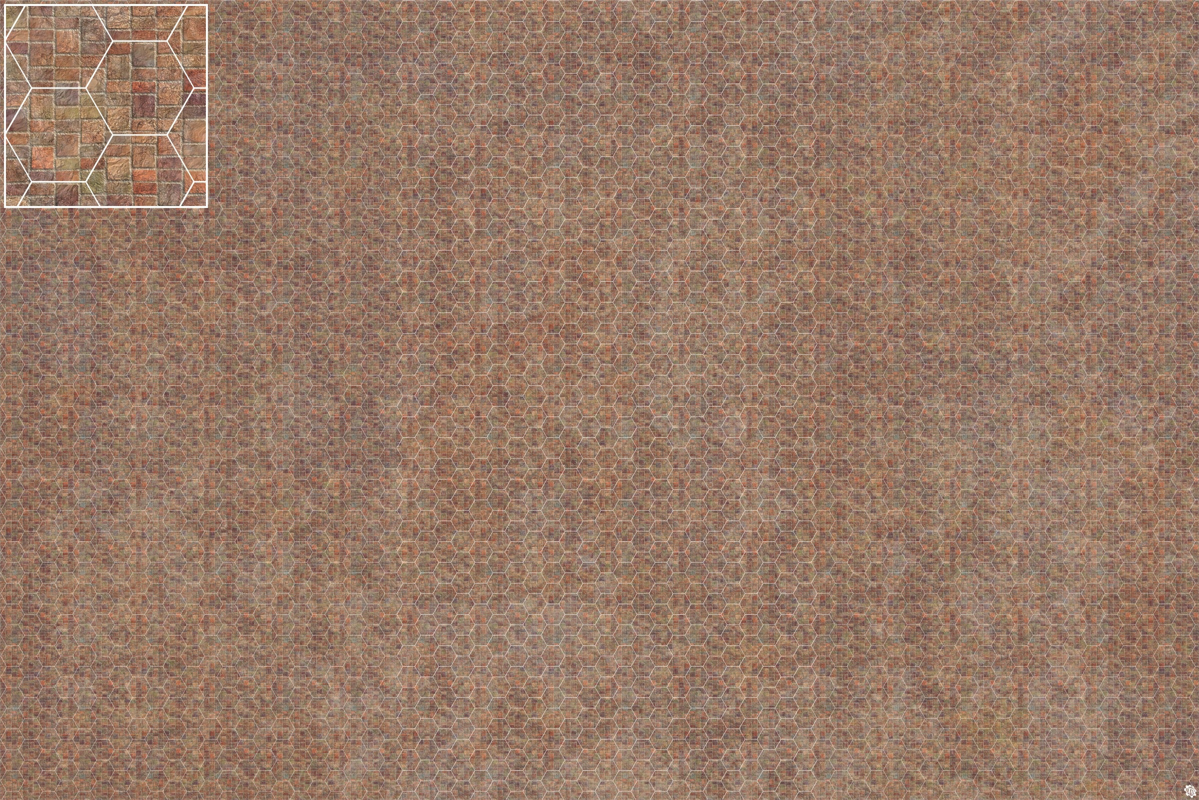 Mats by Mars: Sett in Stone (Red) Tabletop Wargaming Play Mat