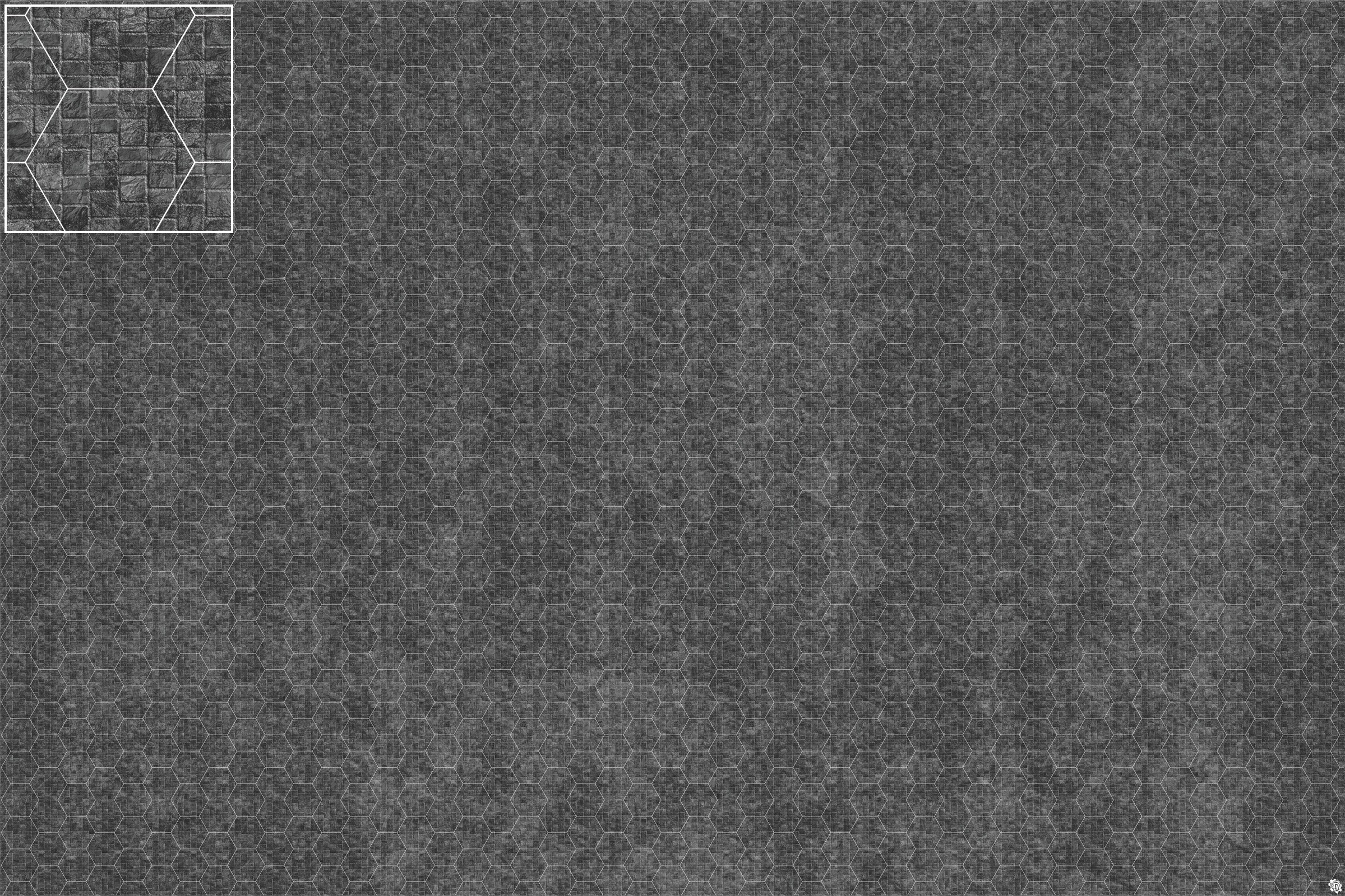 Mats by Mars: Sett in Stone (Grey) Tabletop Wargaming Play Mat