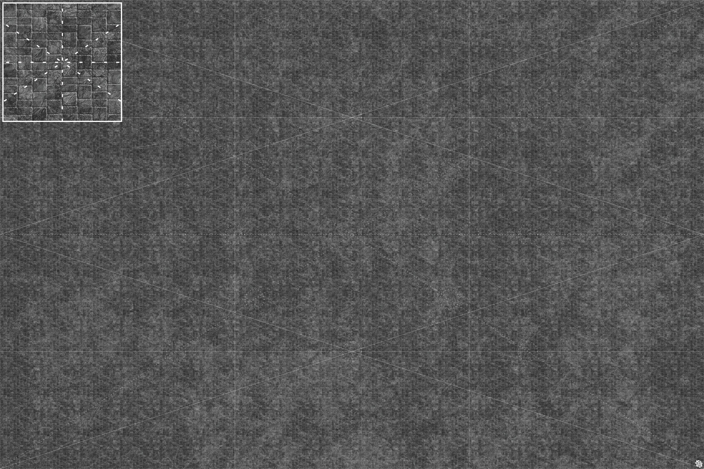 Mats by Mars: Sett in Stone (Grey) Tabletop Wargaming Play Mat