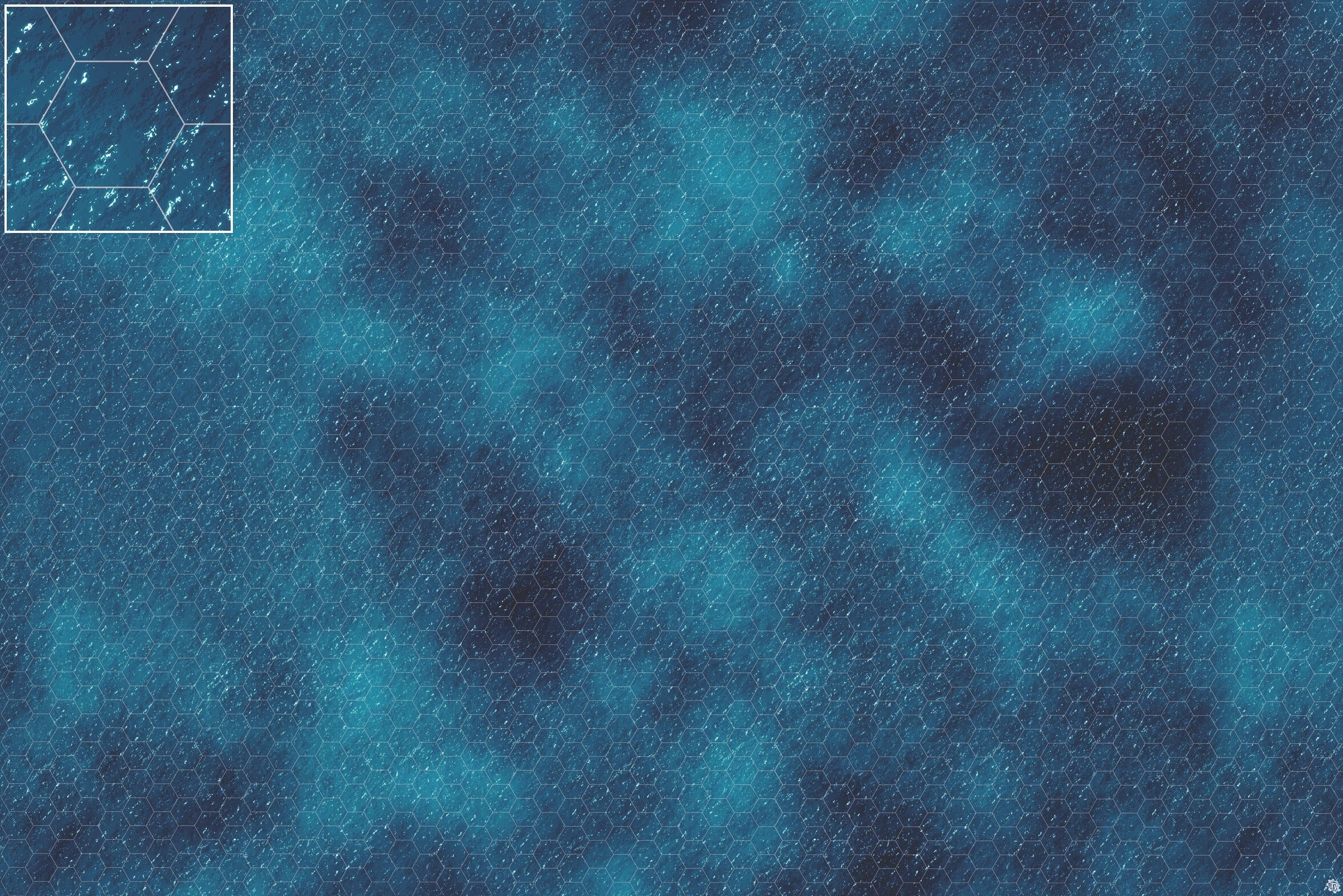 Mats by Mars: Dark Caribbean Tabletop Wargaming Play Mat