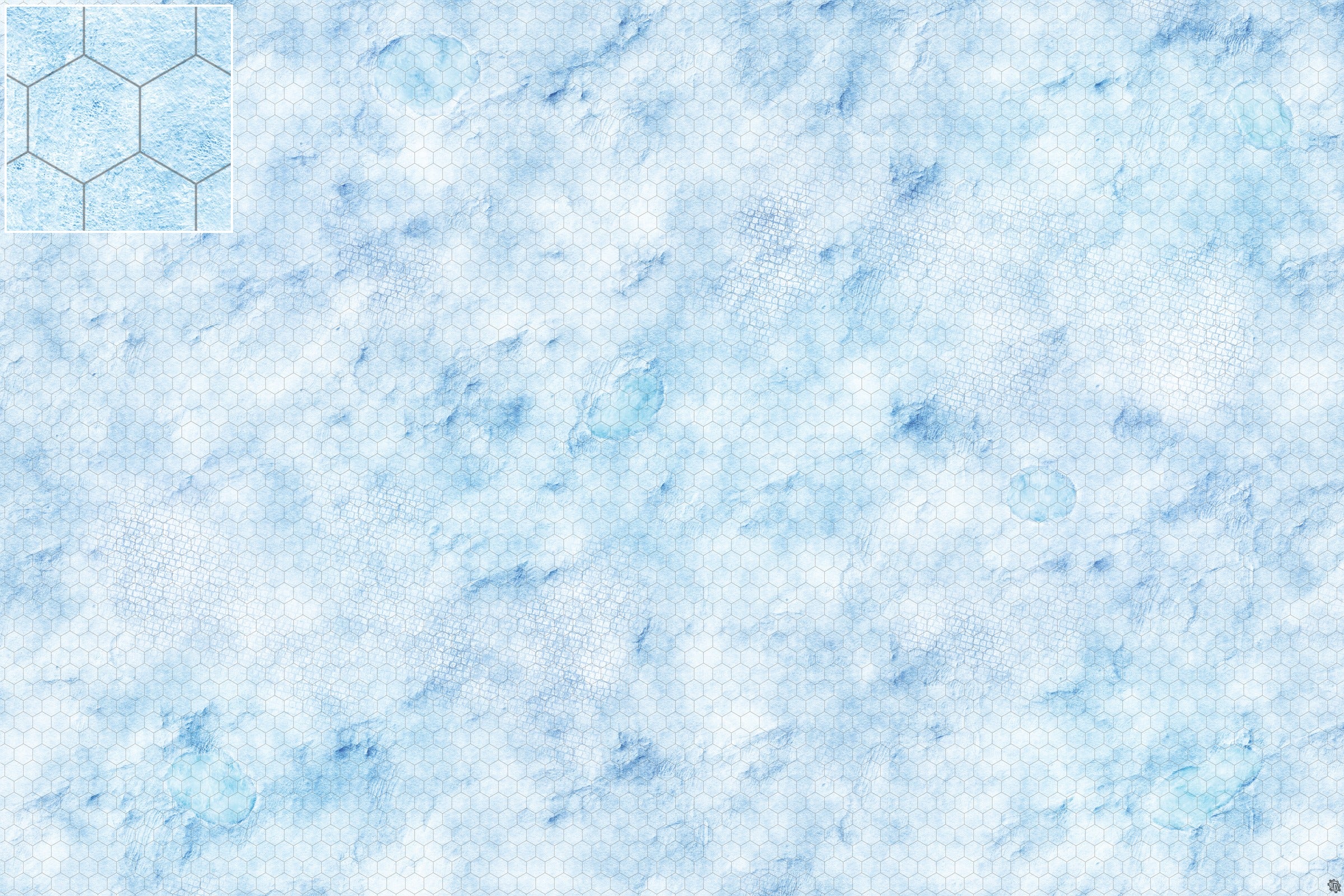 Mats by Mars: Frosty Cobbles Tabletop Wargaming Play Mat