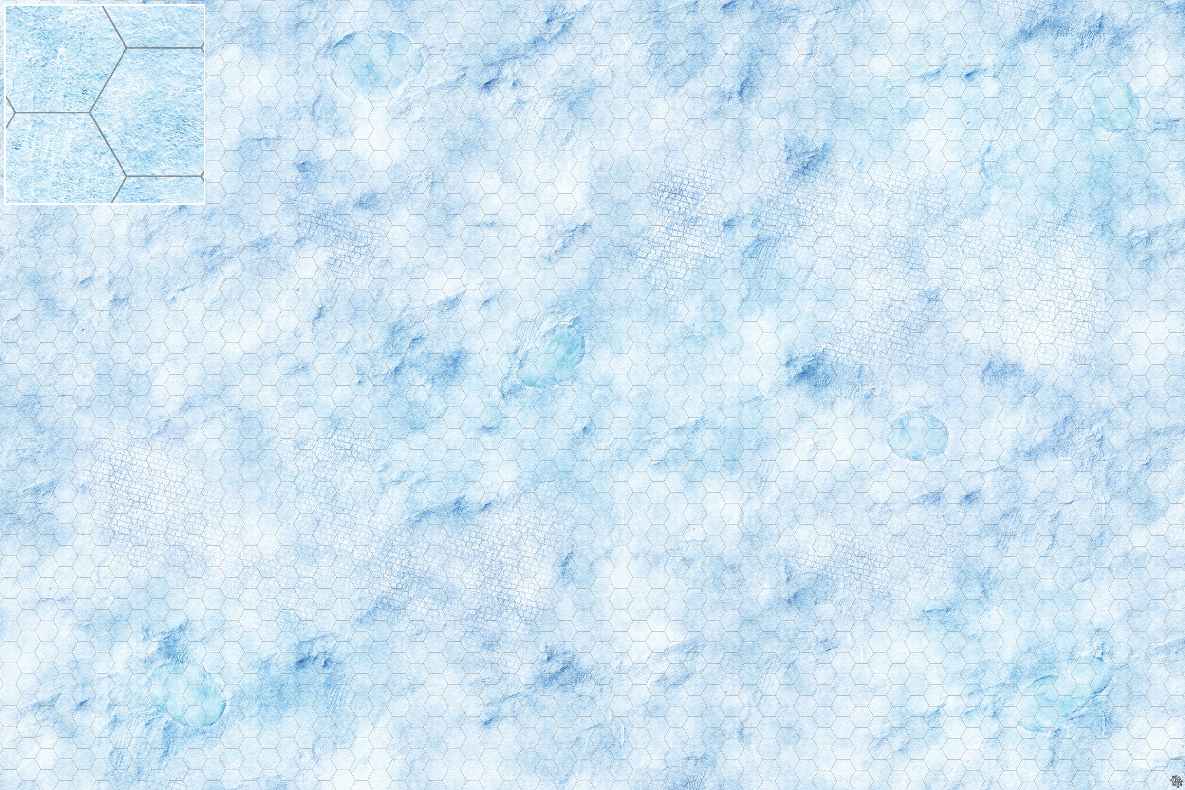 Mats by Mars: Frosty Cobbles Tabletop Wargaming Play Mat