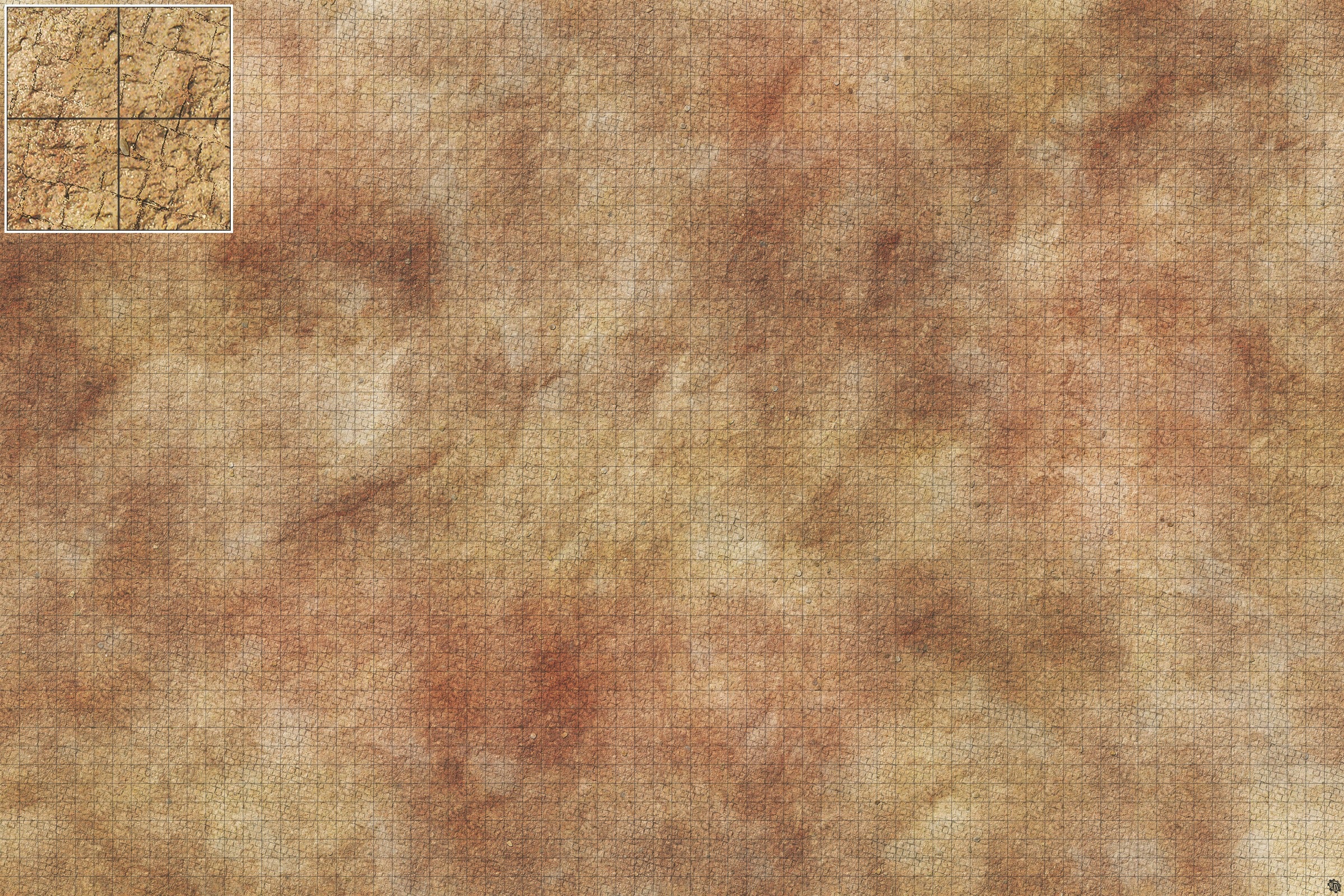Mats by Mars: Sandy Cobbles Tabletop Wargaming Play Mat