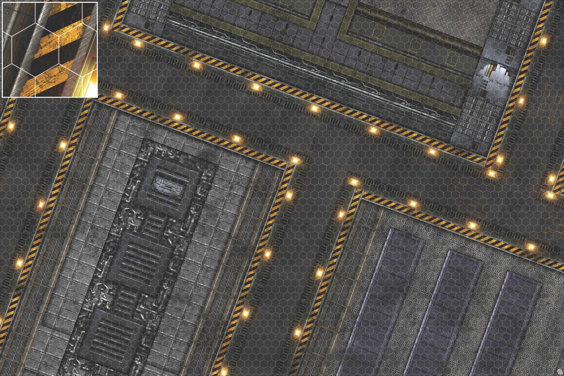 Mats by Mars: Factory Floor Tabletop Wargaming Play Mat