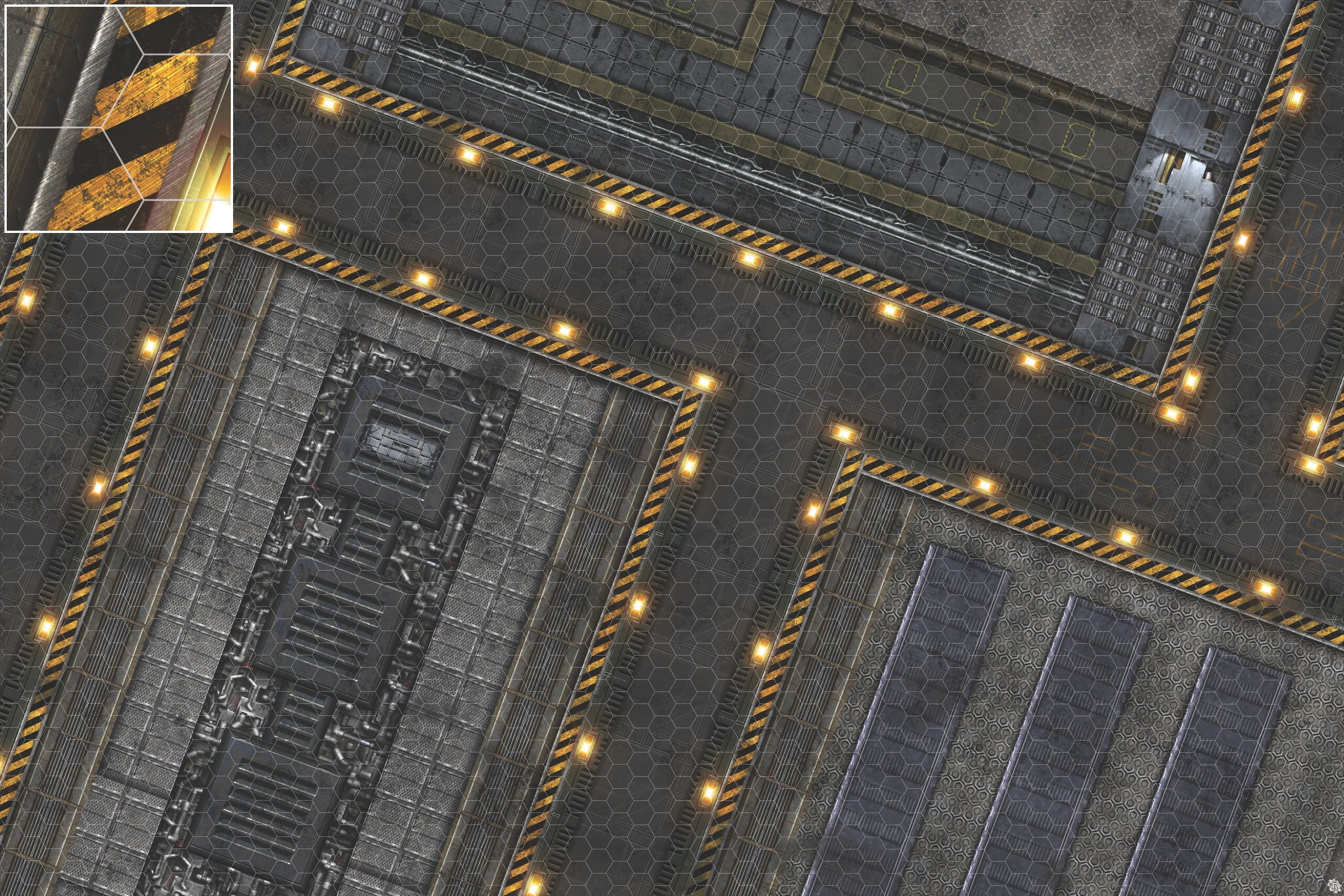 Mats by Mars: Factory Floor Tabletop Wargaming Play Mat