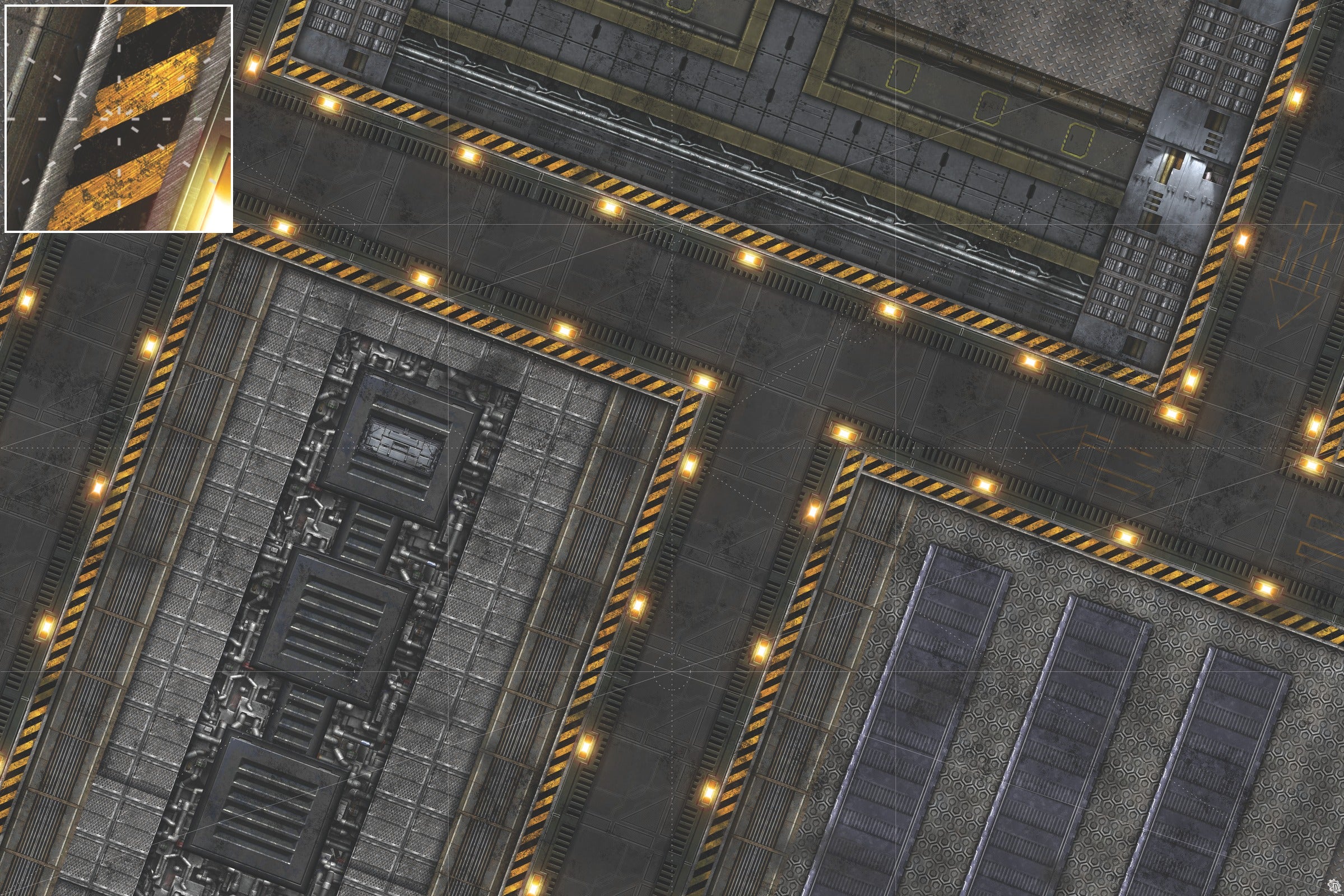 Mats by Mars: Factory Floor Tabletop Wargaming Play Mat