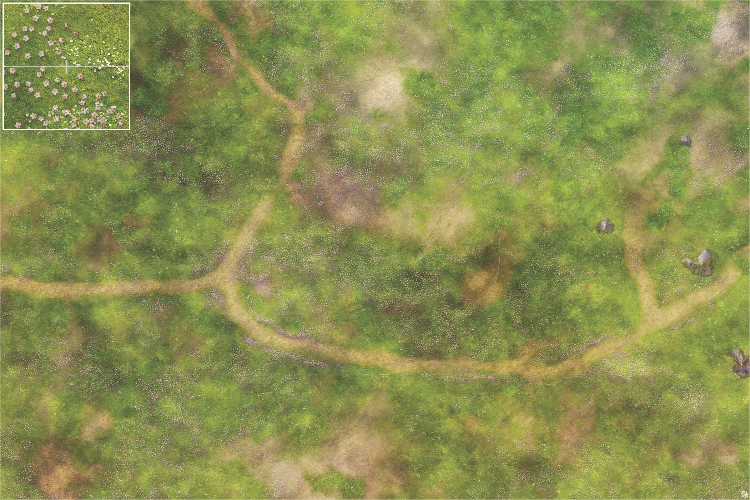 Mats by Mars: Cherry Blossom Crossroads Tabletop Wargaming Play Mat