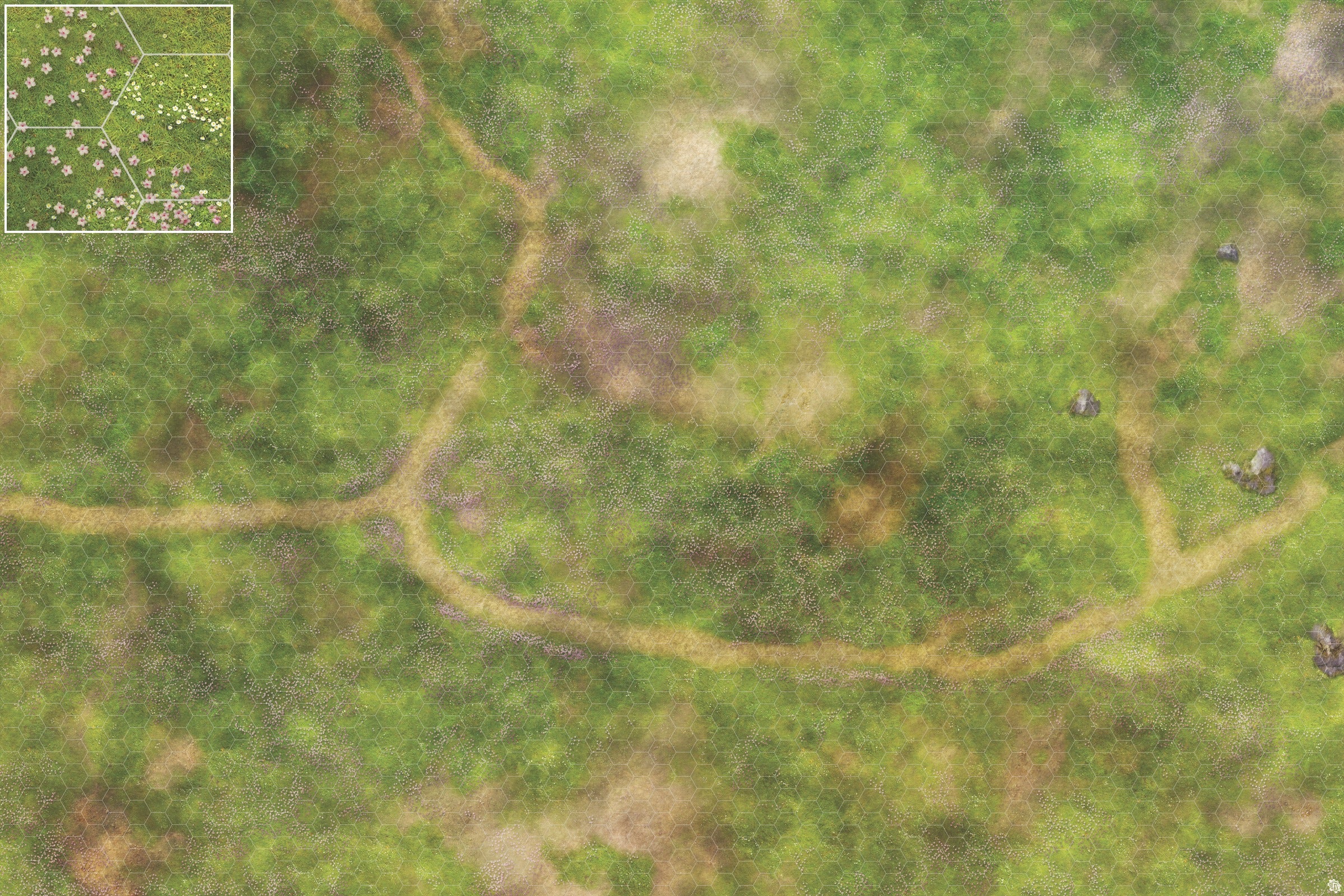 Mats by Mars: Cherry Blossom Crossroads Tabletop Wargaming Play Mat
