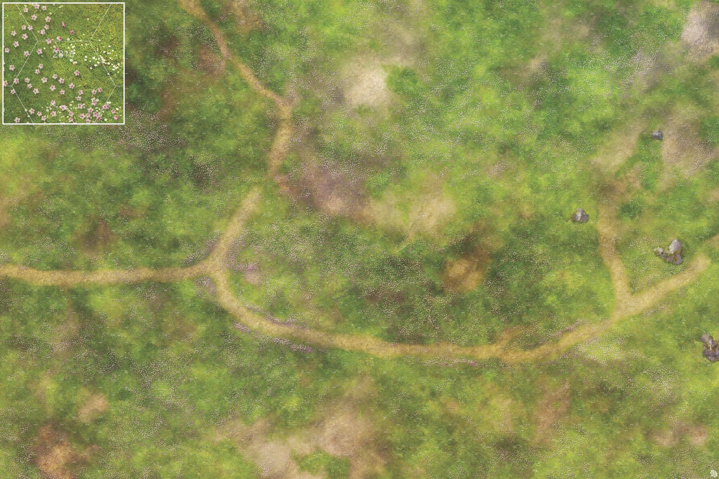 Mats by Mars: Cherry Blossom Crossroads Tabletop Wargaming Play Mat