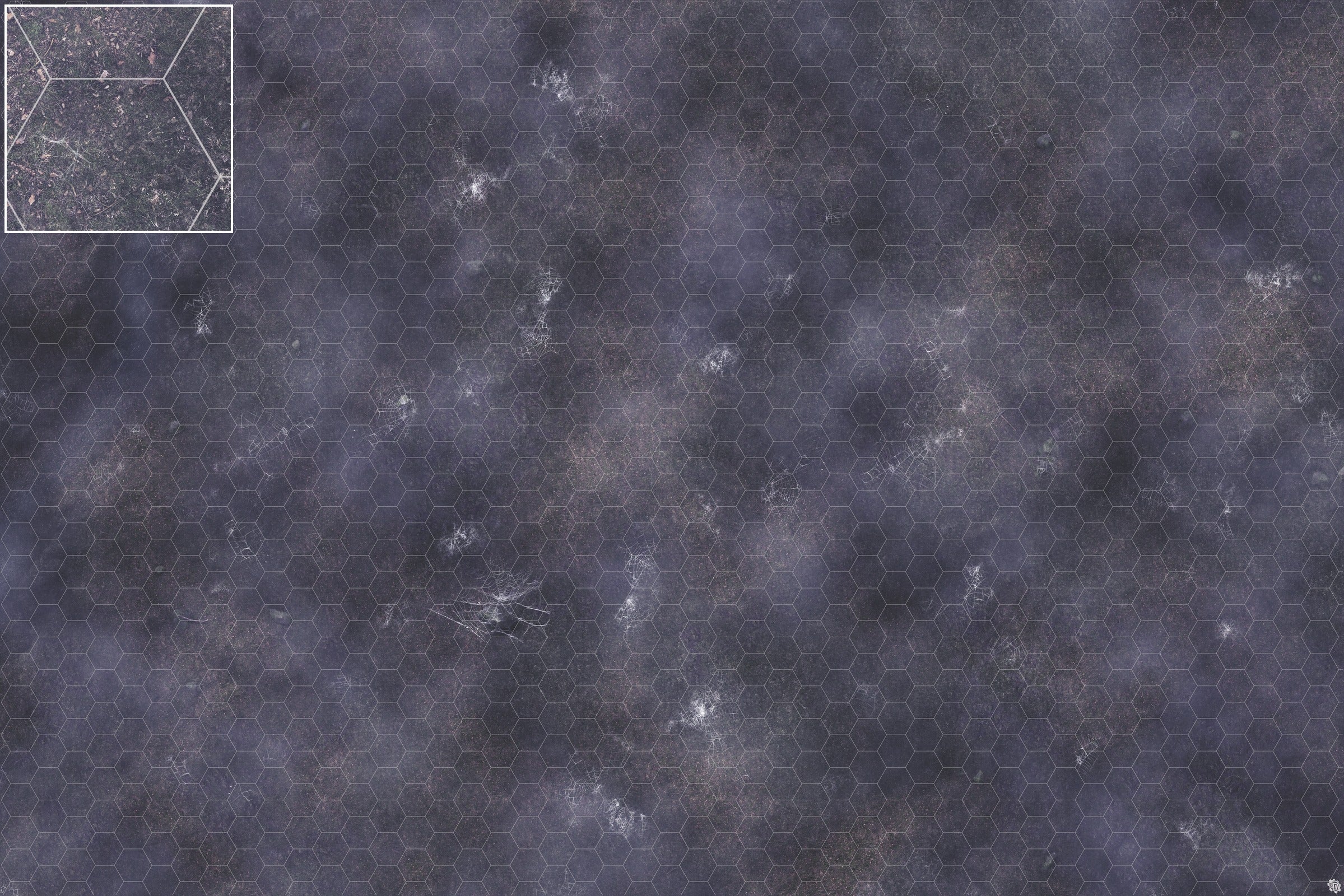 Mats by Mars: Moonlight Cobwebs Tabletop Wargaming Play Mat