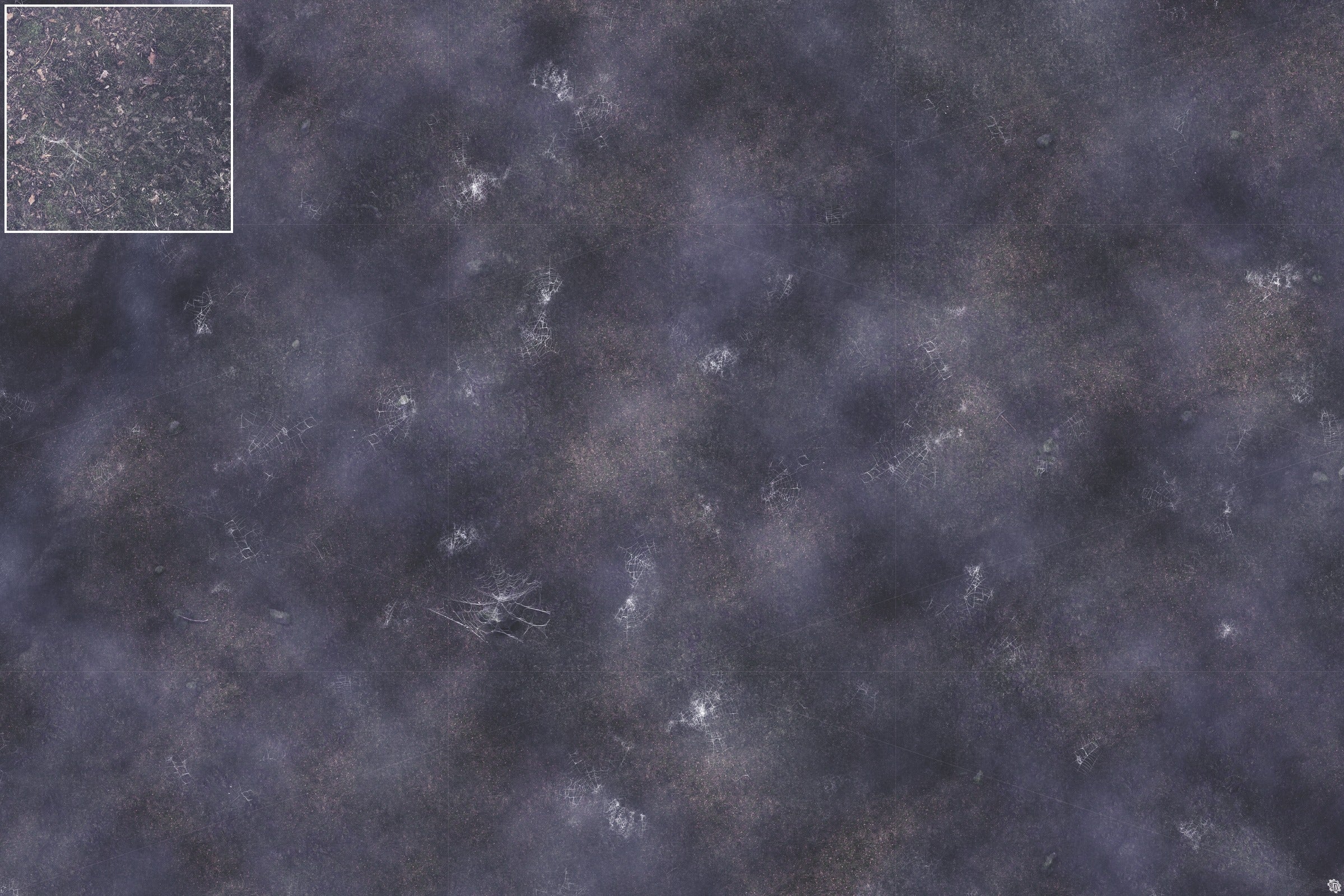 Mats by Mars: Moonlight Cobwebs Tabletop Wargaming Play Mat