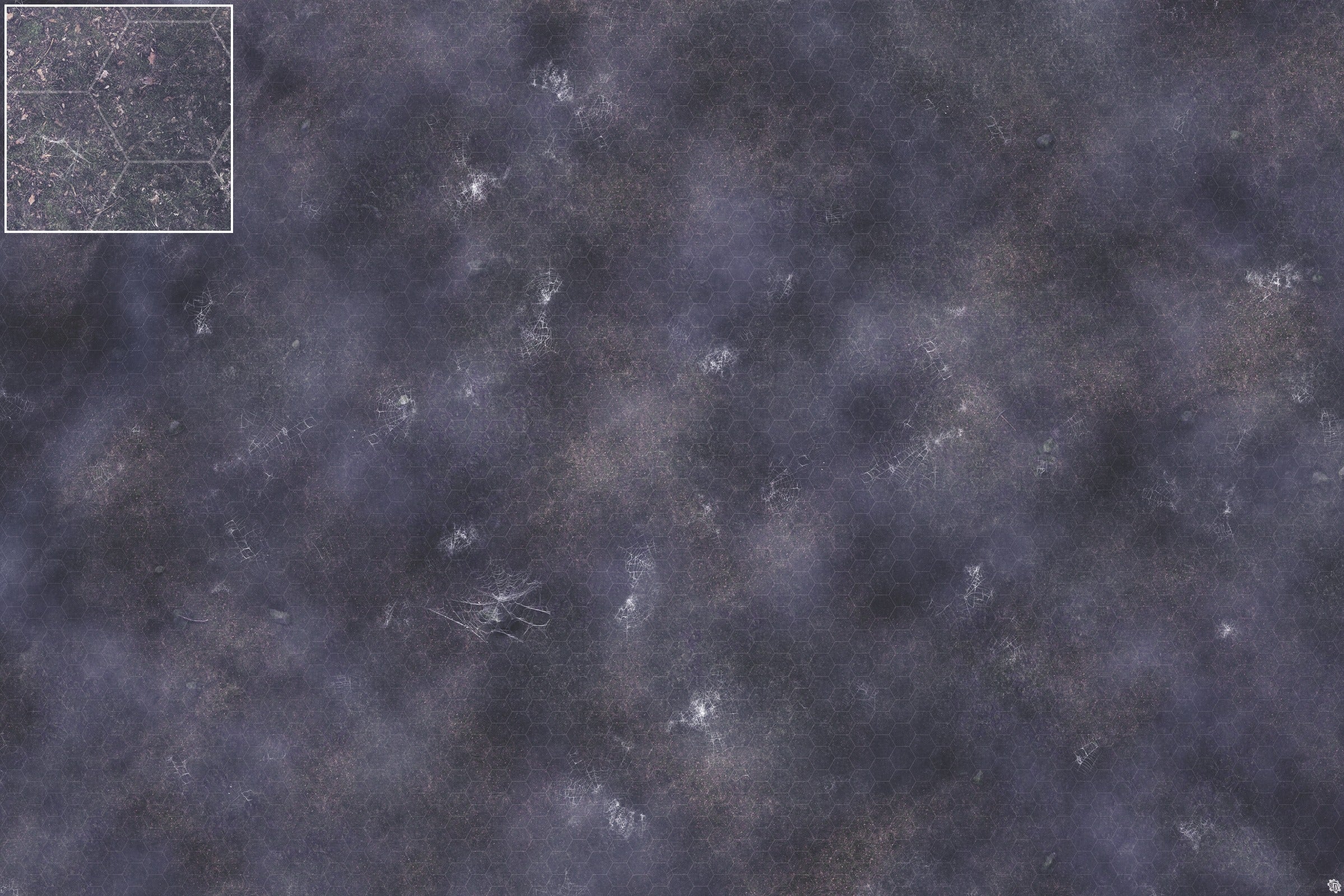 Mats by Mars: Moonlight Cobwebs Tabletop Wargaming Play Mat