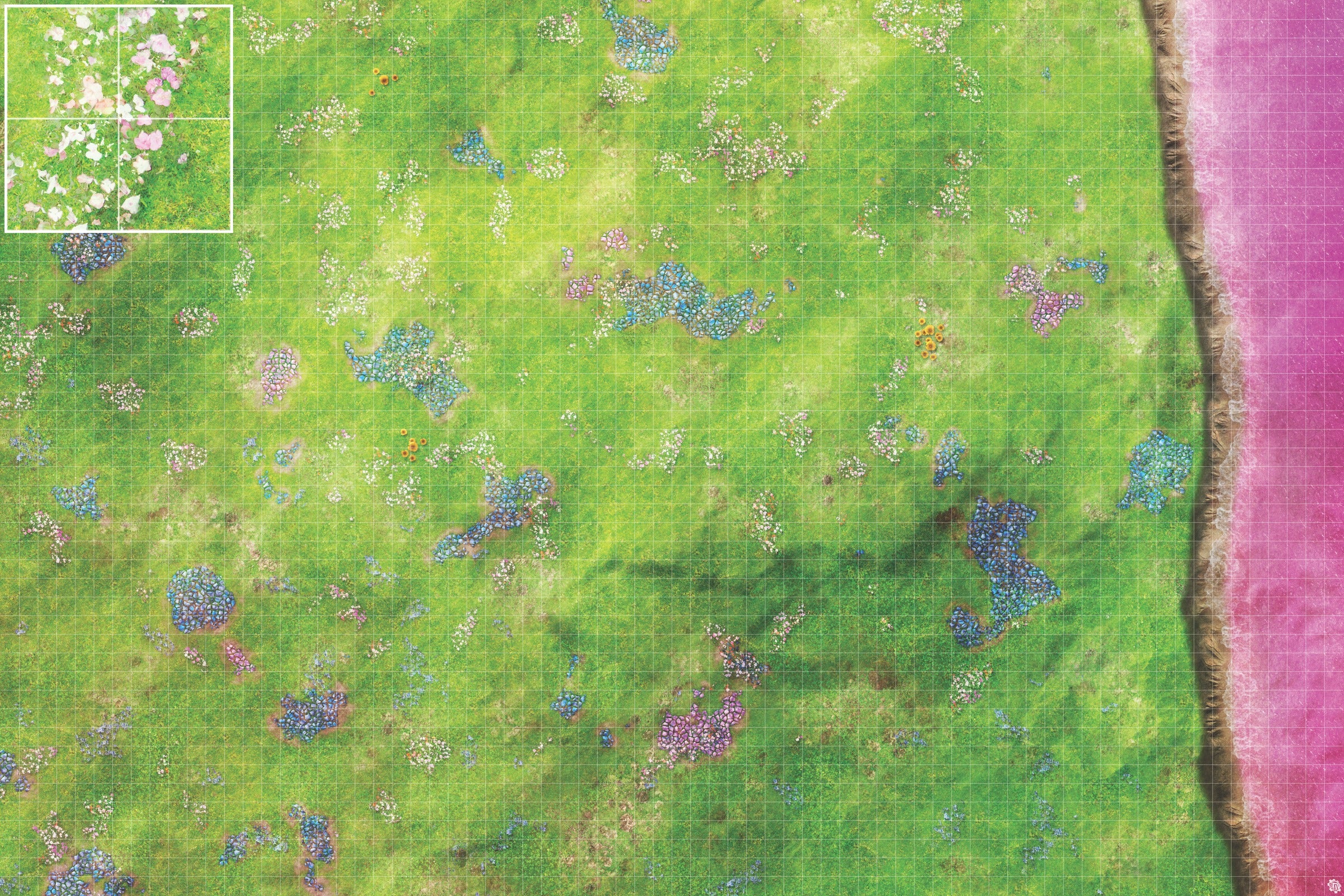 Mats by Mars: Faewild Shore Tabletop Wargaming Play Mat