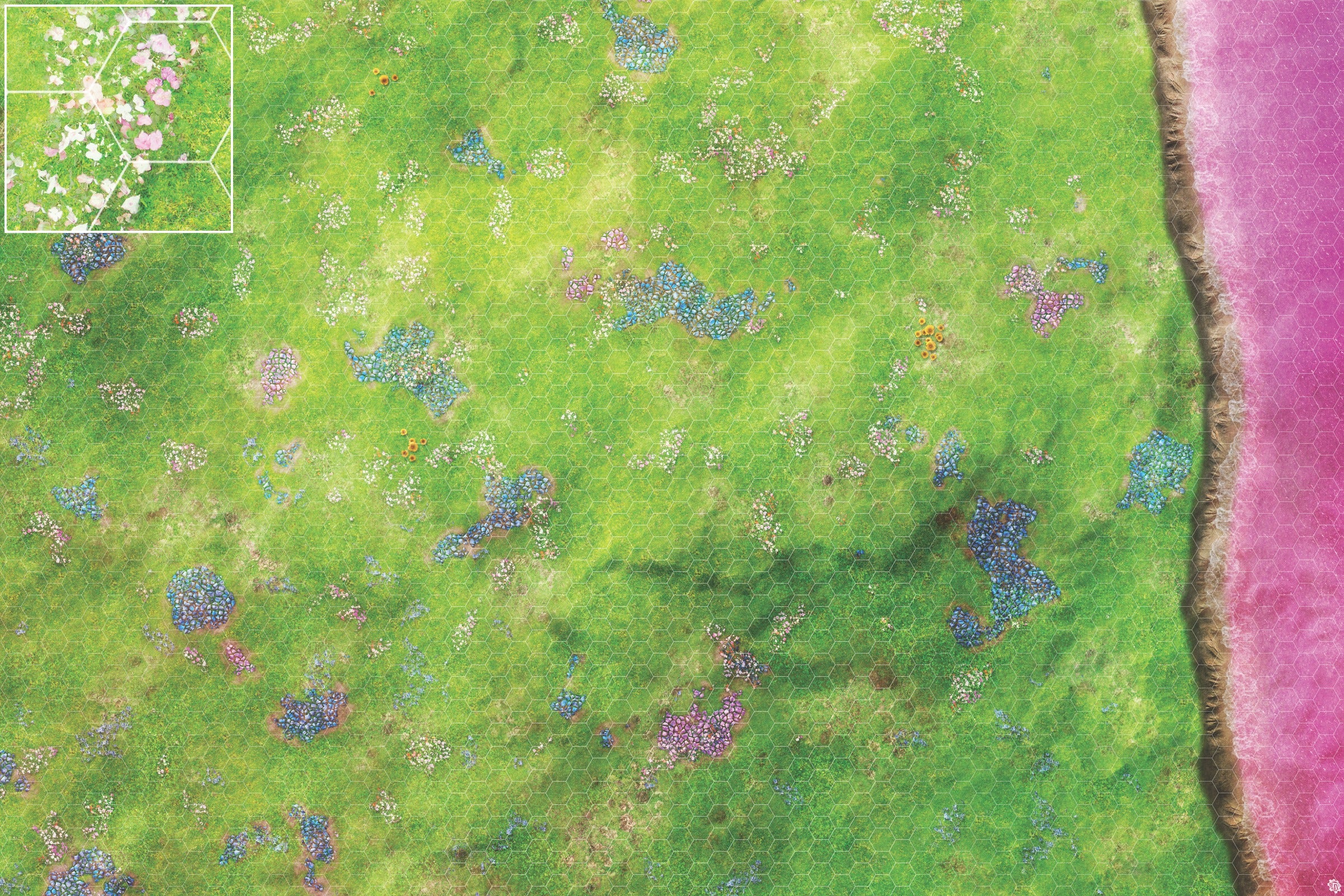 Mats by Mars: Faewild Shore Tabletop Wargaming Play Mat