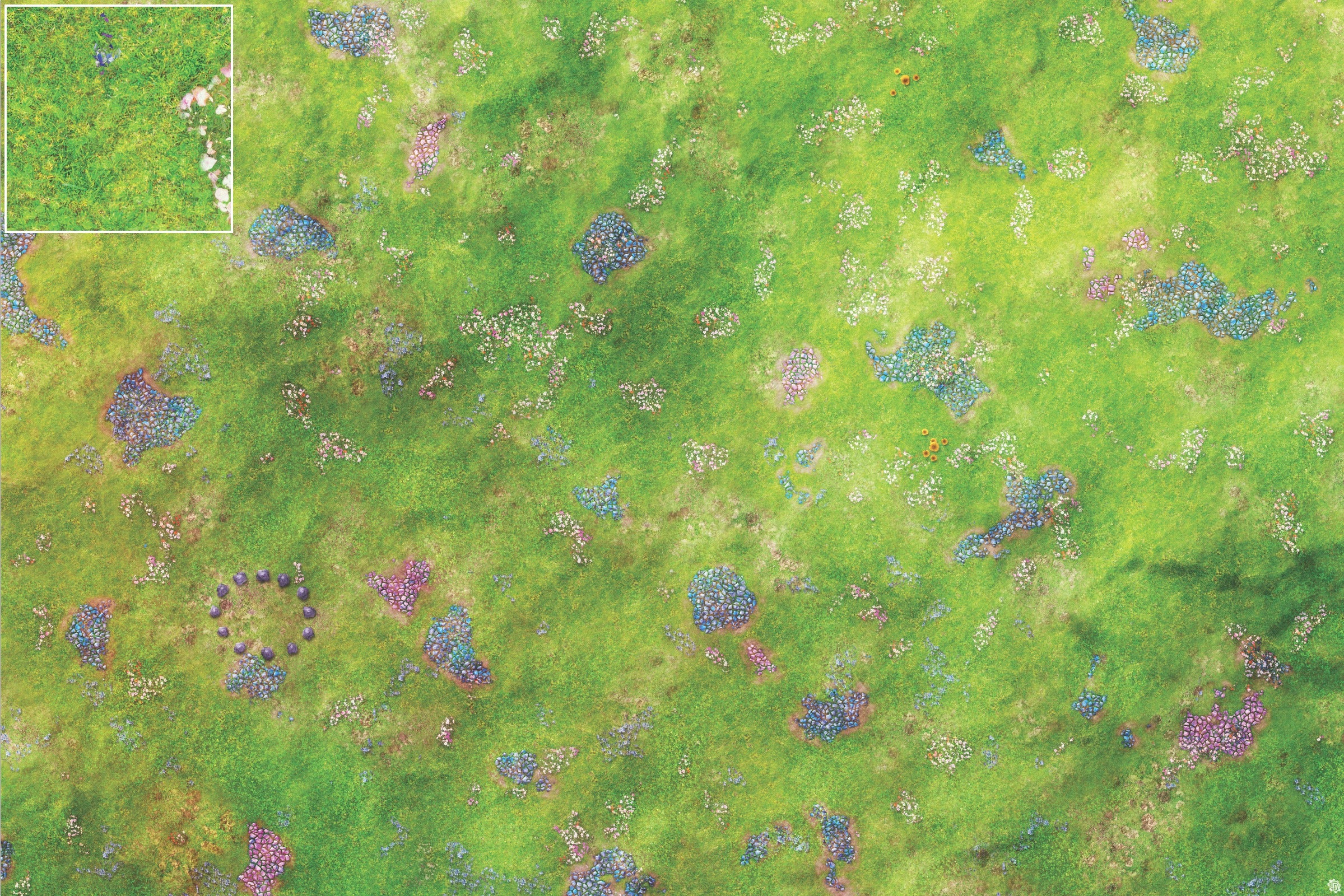 Mats by Mars: Faewild Fields Tabletop Wargaming Play Mat