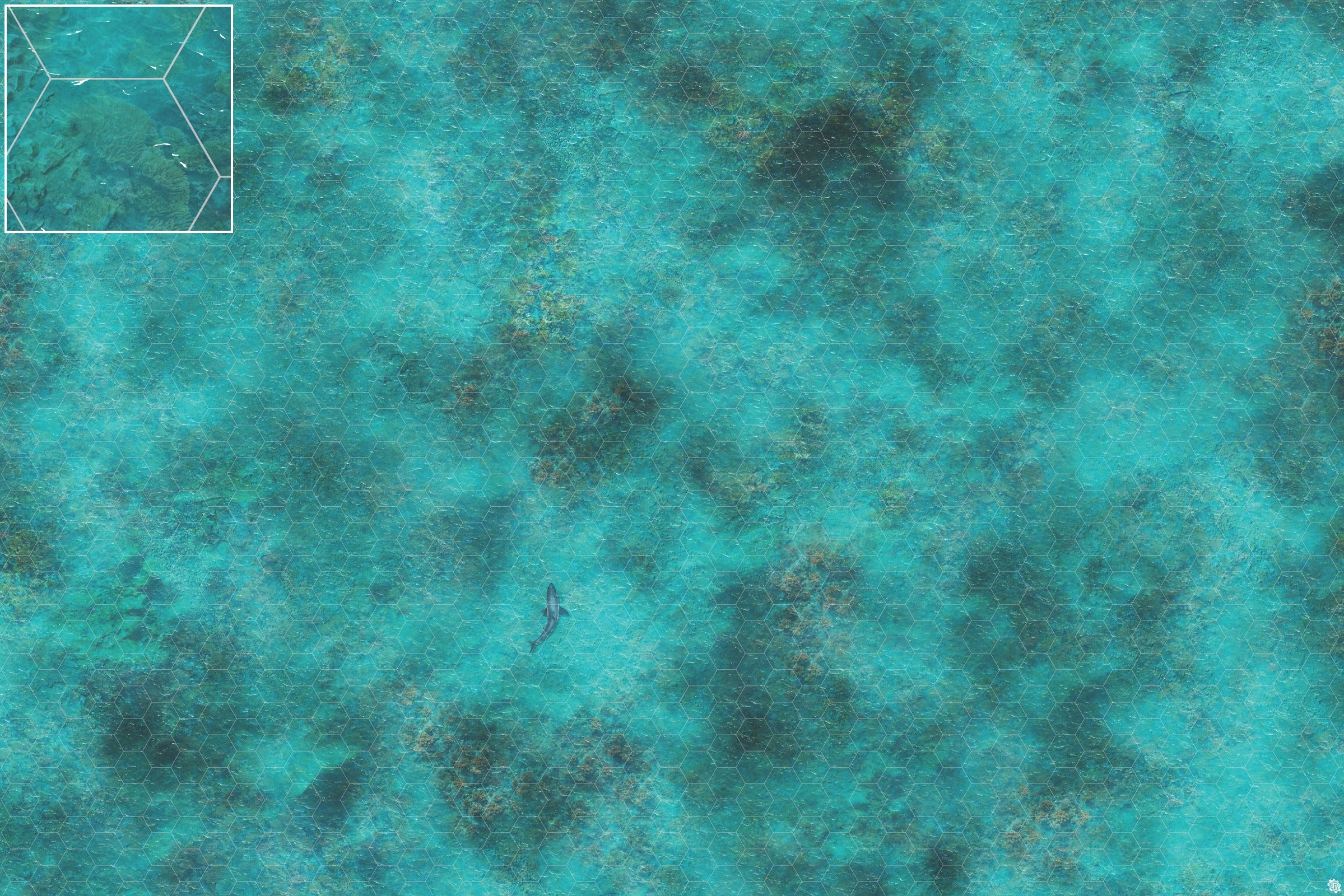 Mats by Mars: Coral Cove Tabletop Wargaming Play Mat
