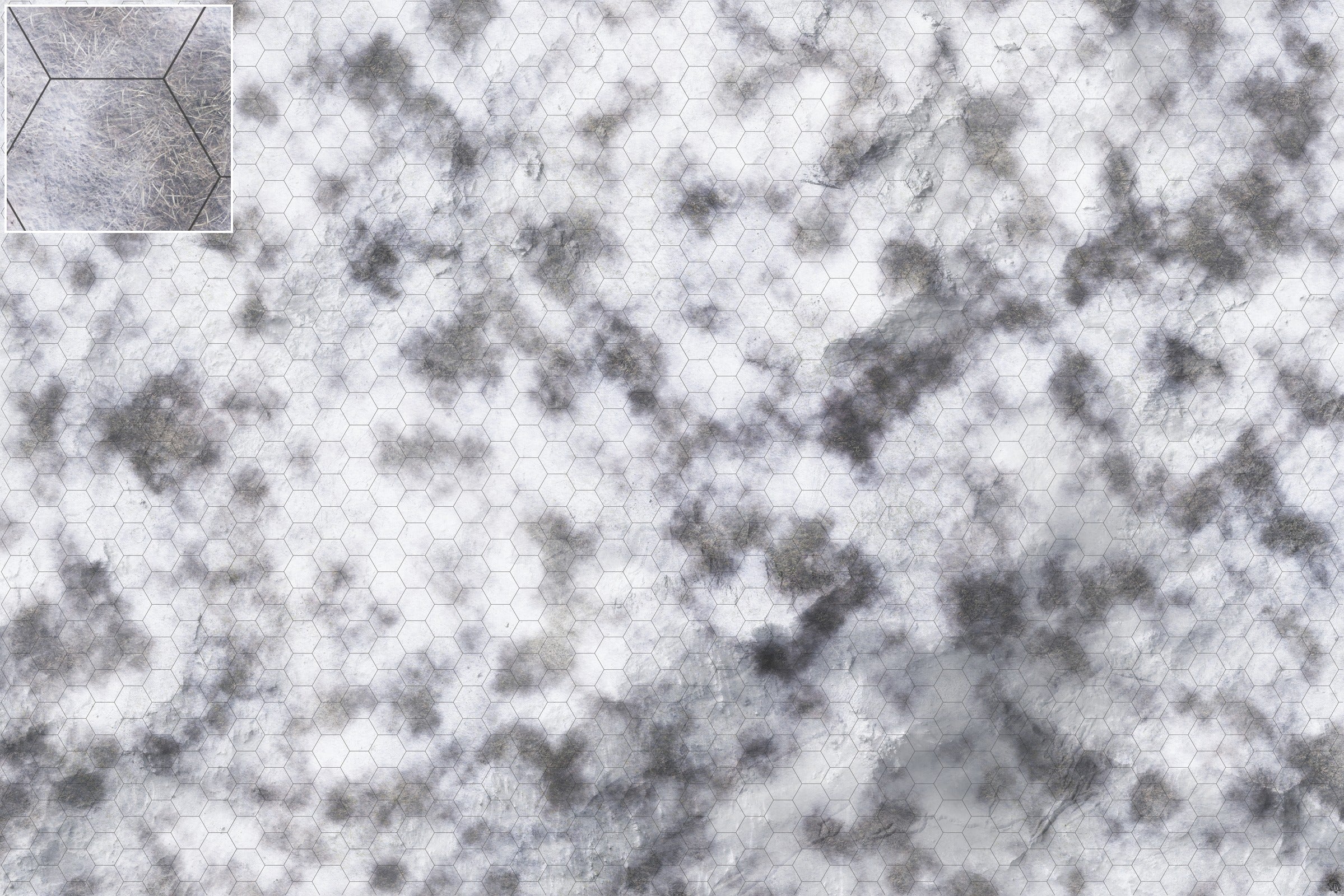 Mats by Mars: Frozen Wasteland Tabletop Wargaming Play Mat