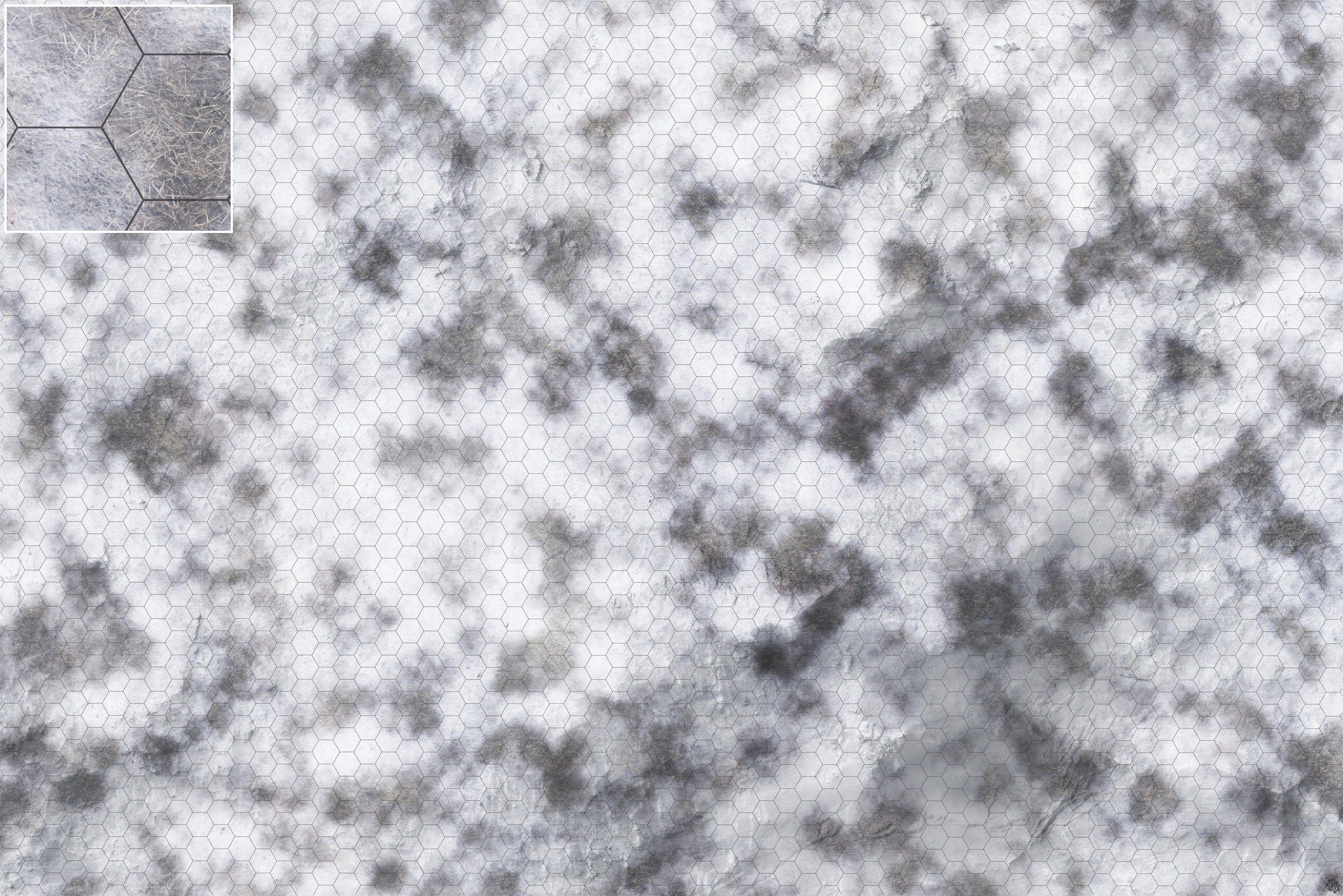 Mats by Mars: Frozen Wasteland Tabletop Wargaming Play Mat