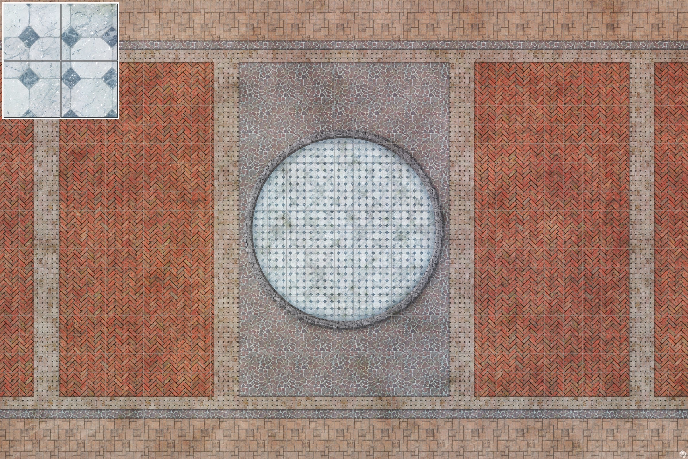 Mats by Mars: Piazza Tabletop Wargaming Play Mat