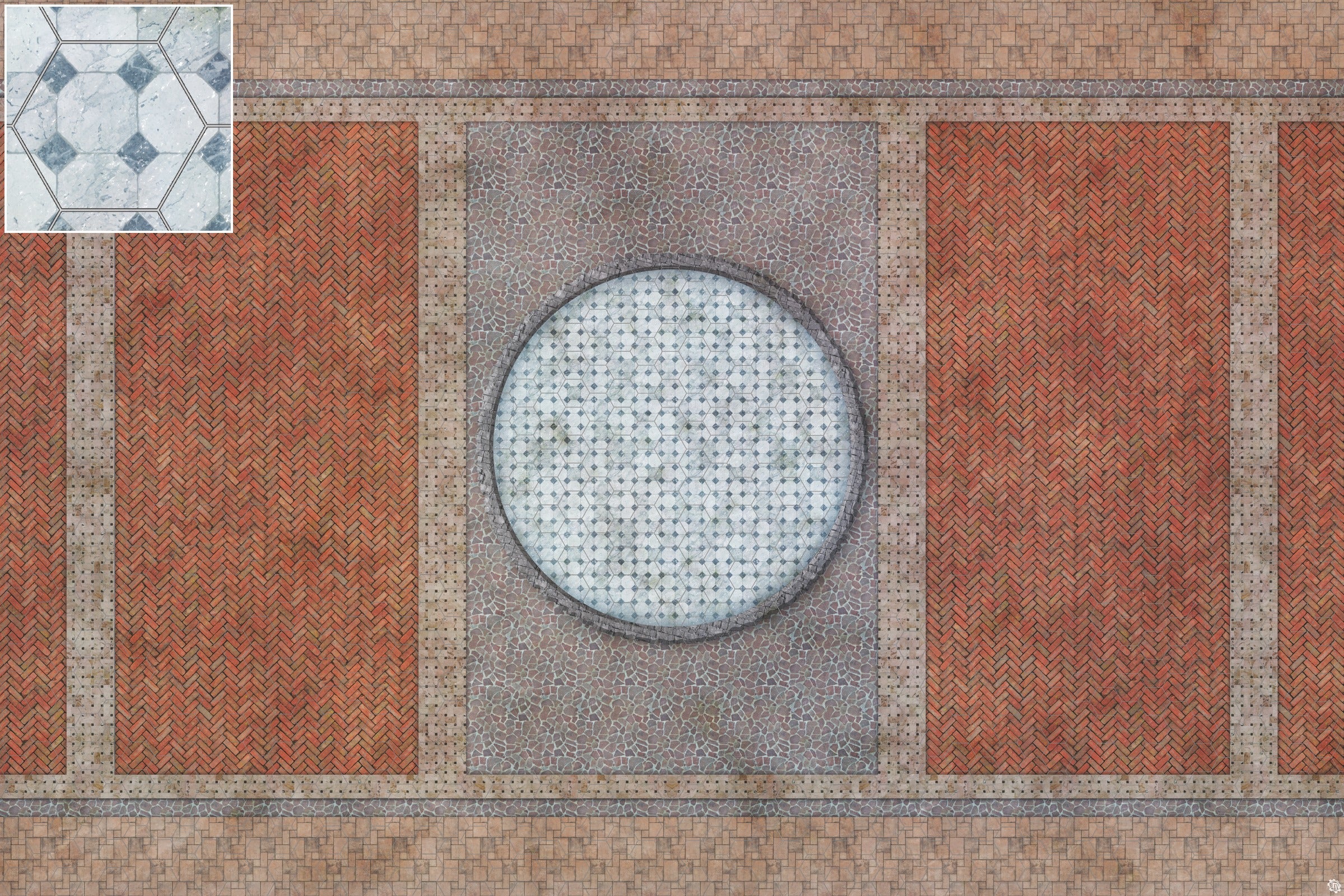 Mats by Mars: Piazza Tabletop Wargaming Play Mat