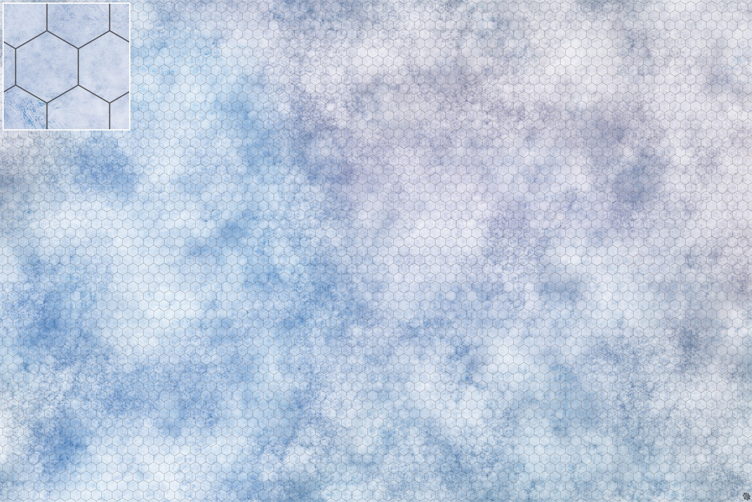 Mats by Mars: Glacial Plain Tabletop Wargaming Play Mat