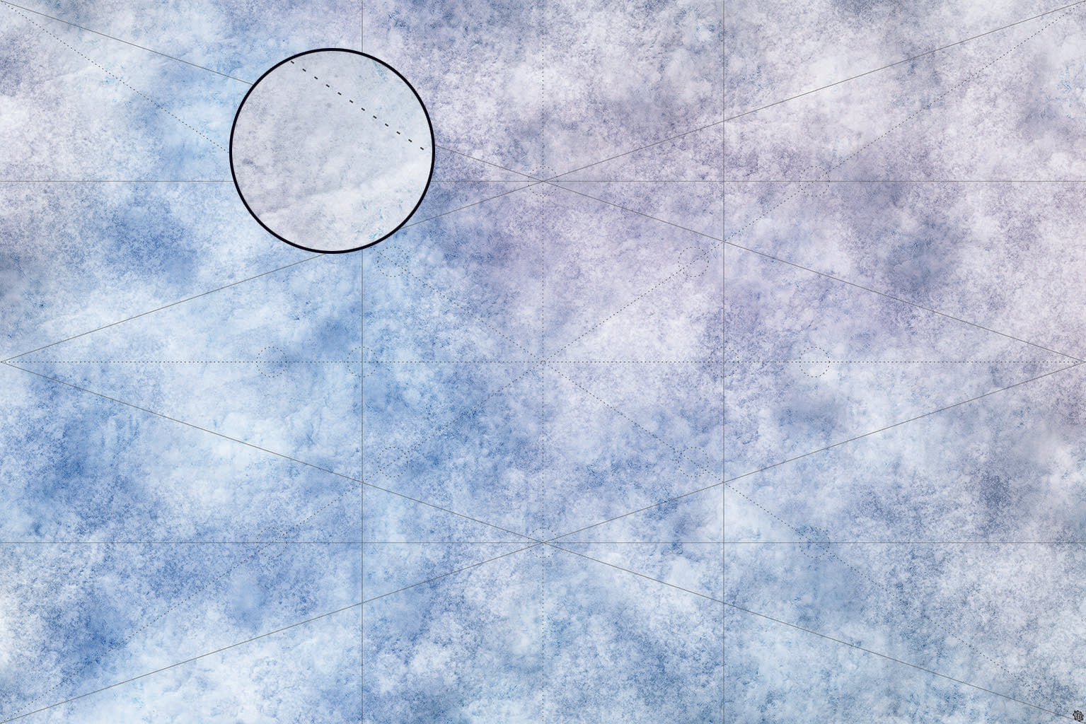 Mats by Mars: Glacial Plain Tabletop Wargaming Play Mat