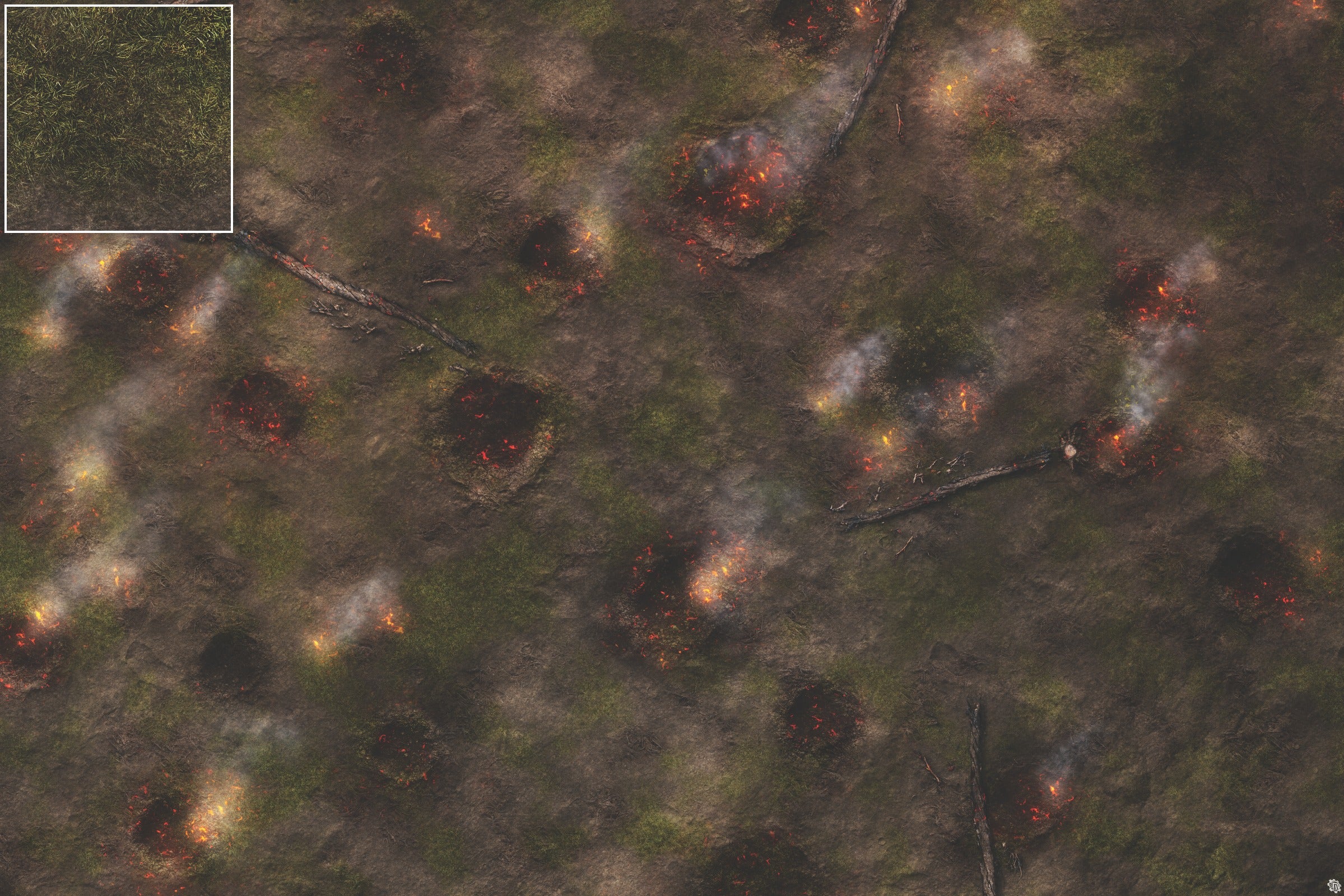 Mats by Mars: Mortar Combat Wargaming Play Mat