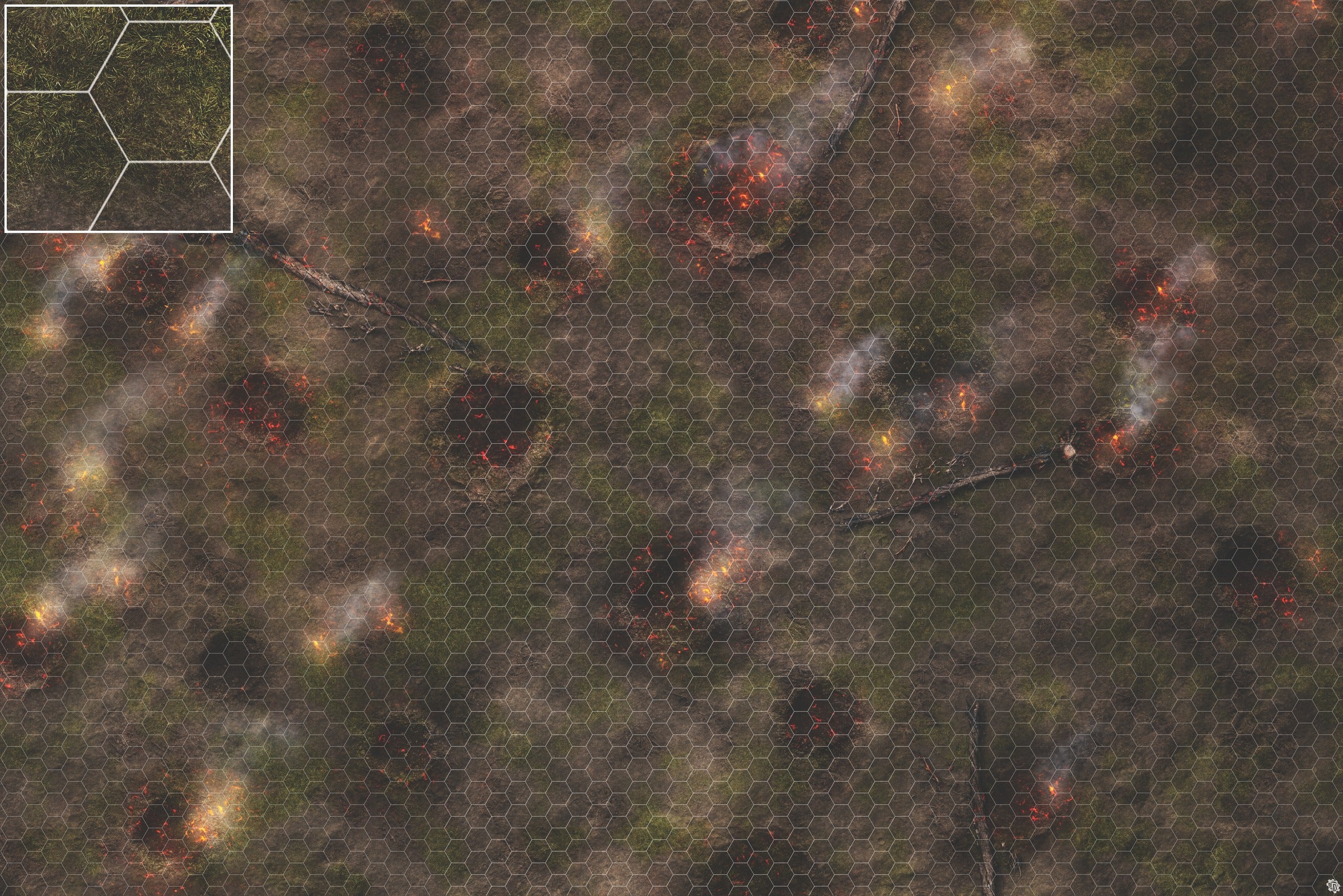 Mats by Mars: Mortar Combat Wargaming Play Mat