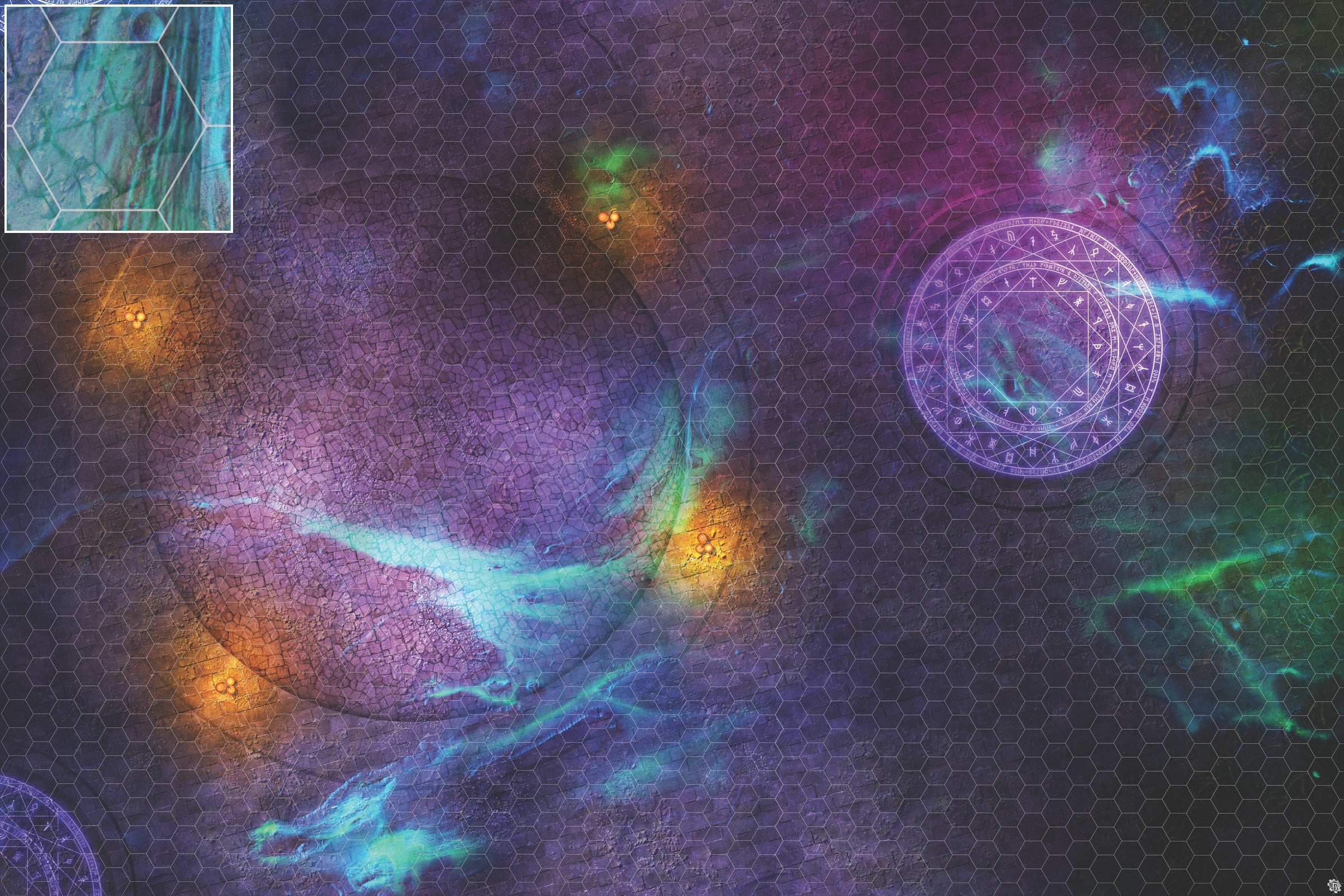 Mats by Mars: Witchlight Warding Wargaming Play Mat