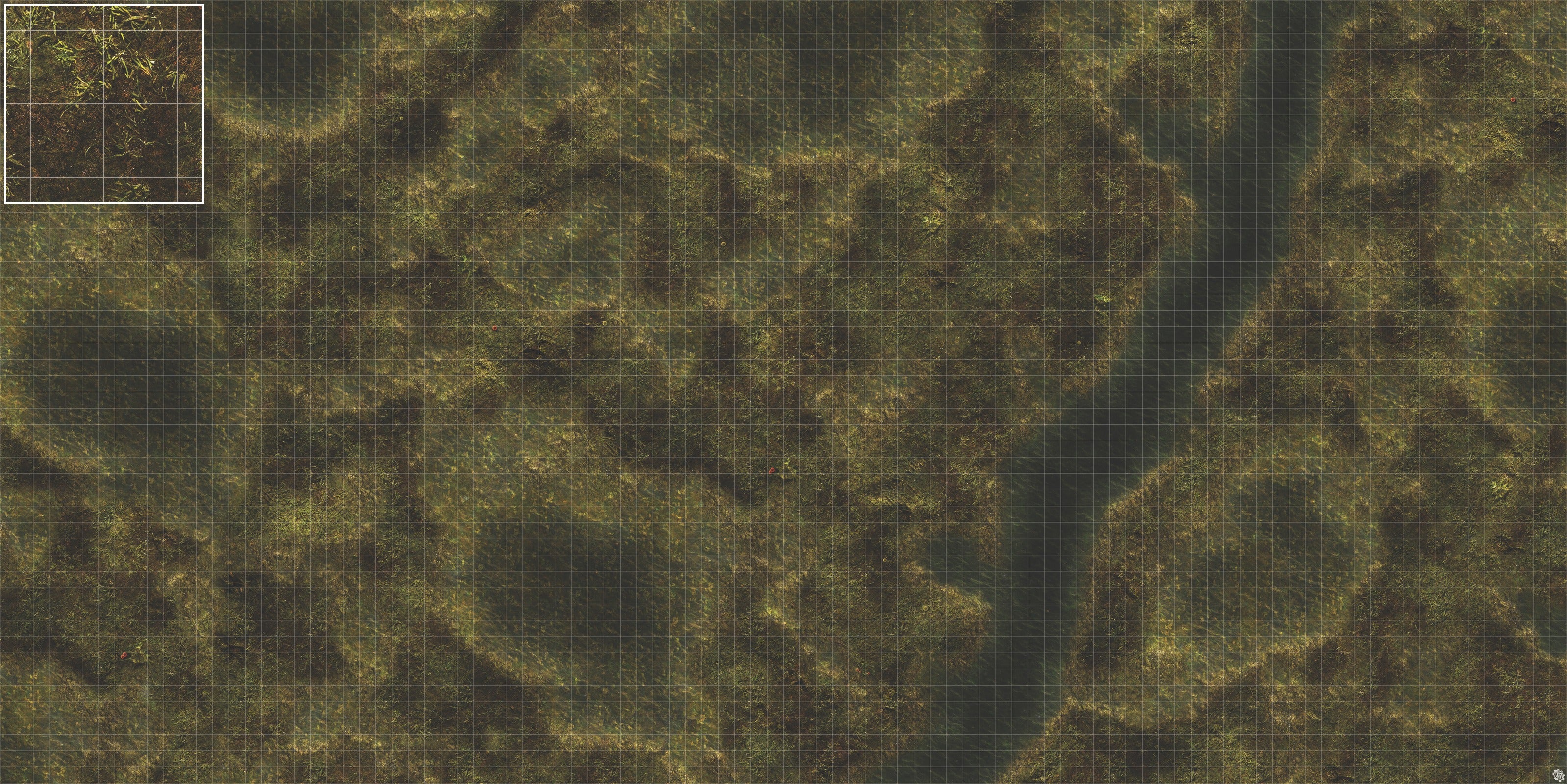 Mats by Mars: Swamplands Tabletop Wargaming Play Mat