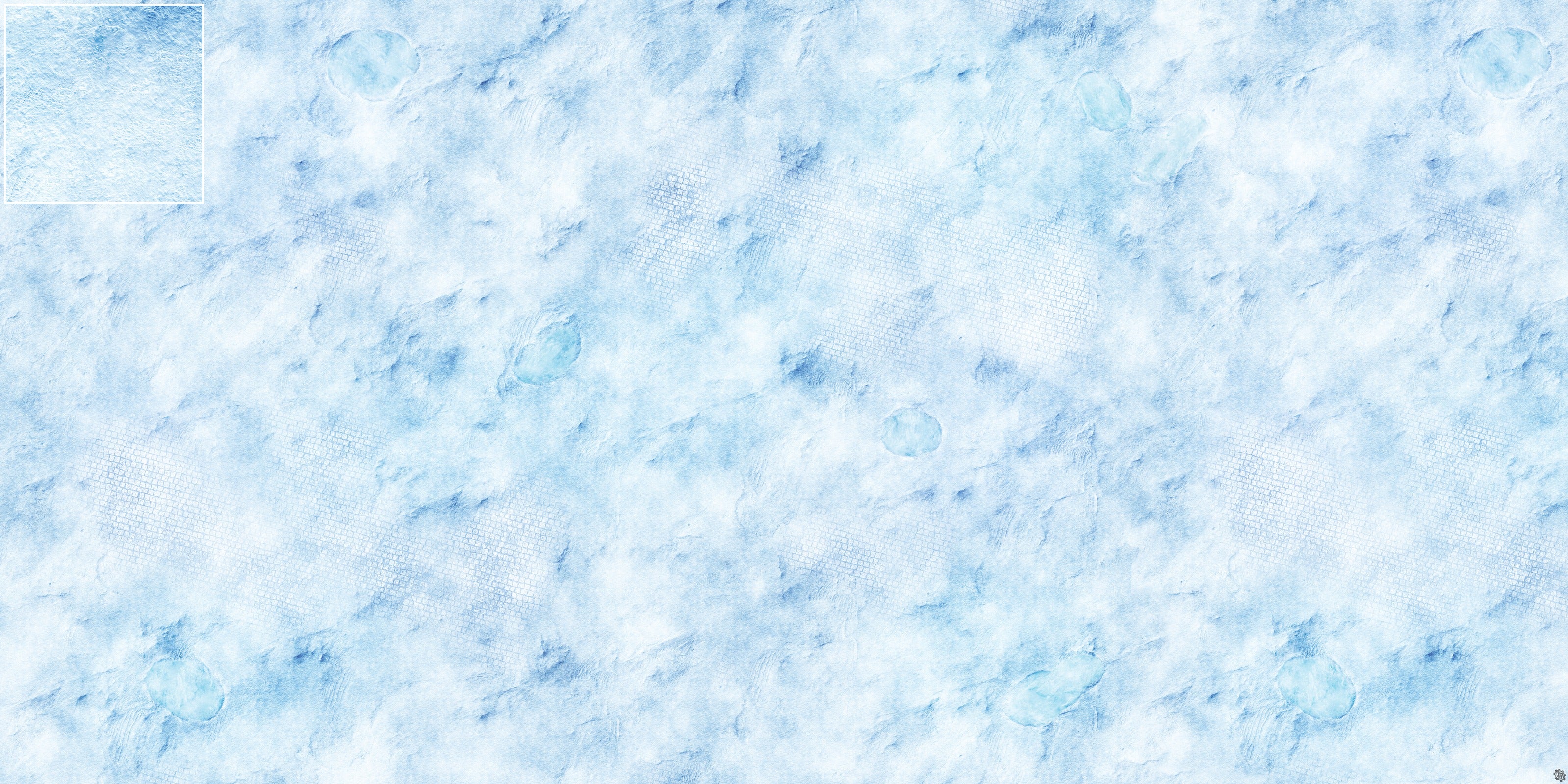 Mats by Mars: Frosty Cobbles Tabletop Wargaming Play Mat