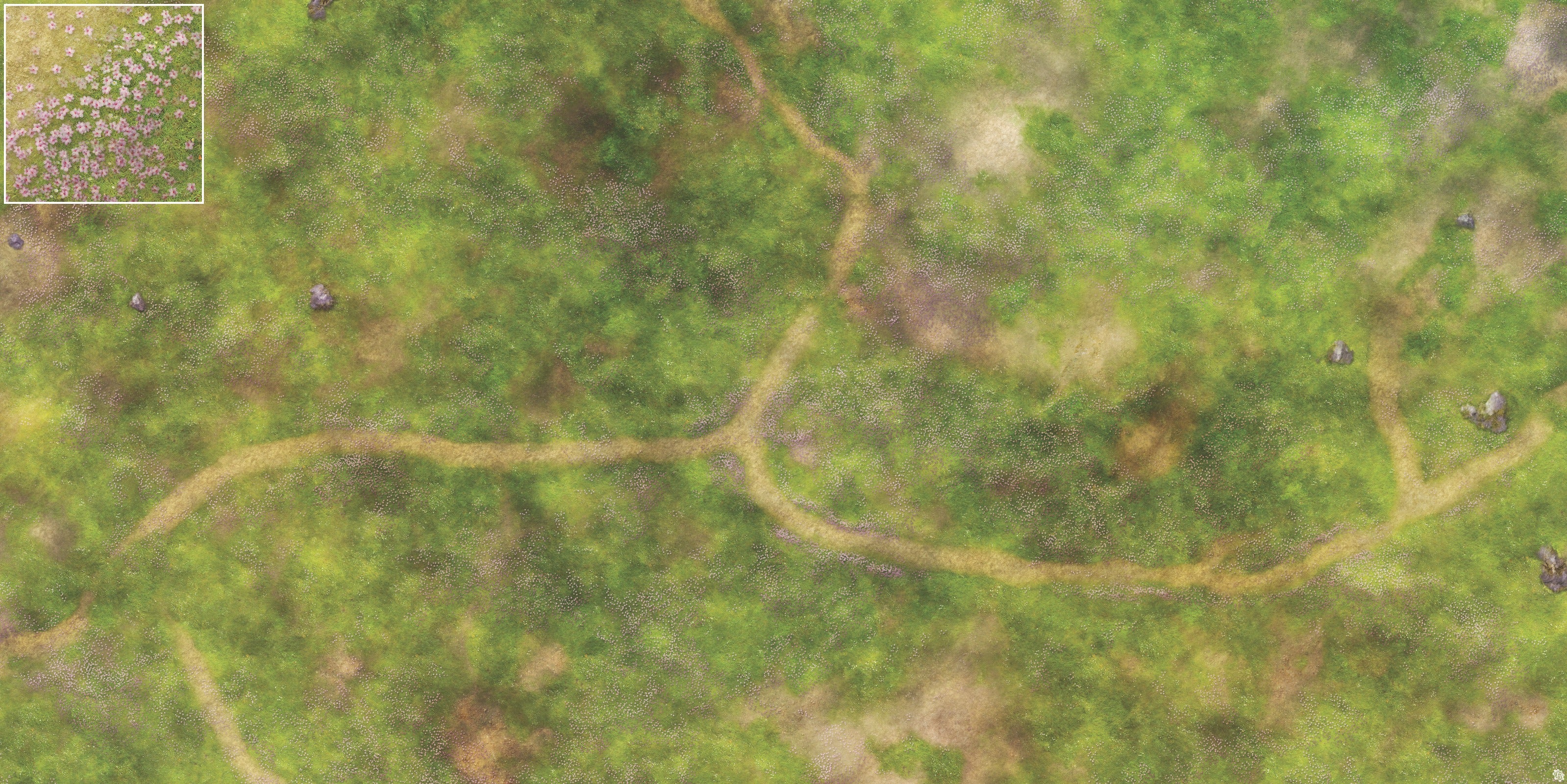 Mats by Mars: Cherry Blossom Crossroads Tabletop Wargaming Play Mat