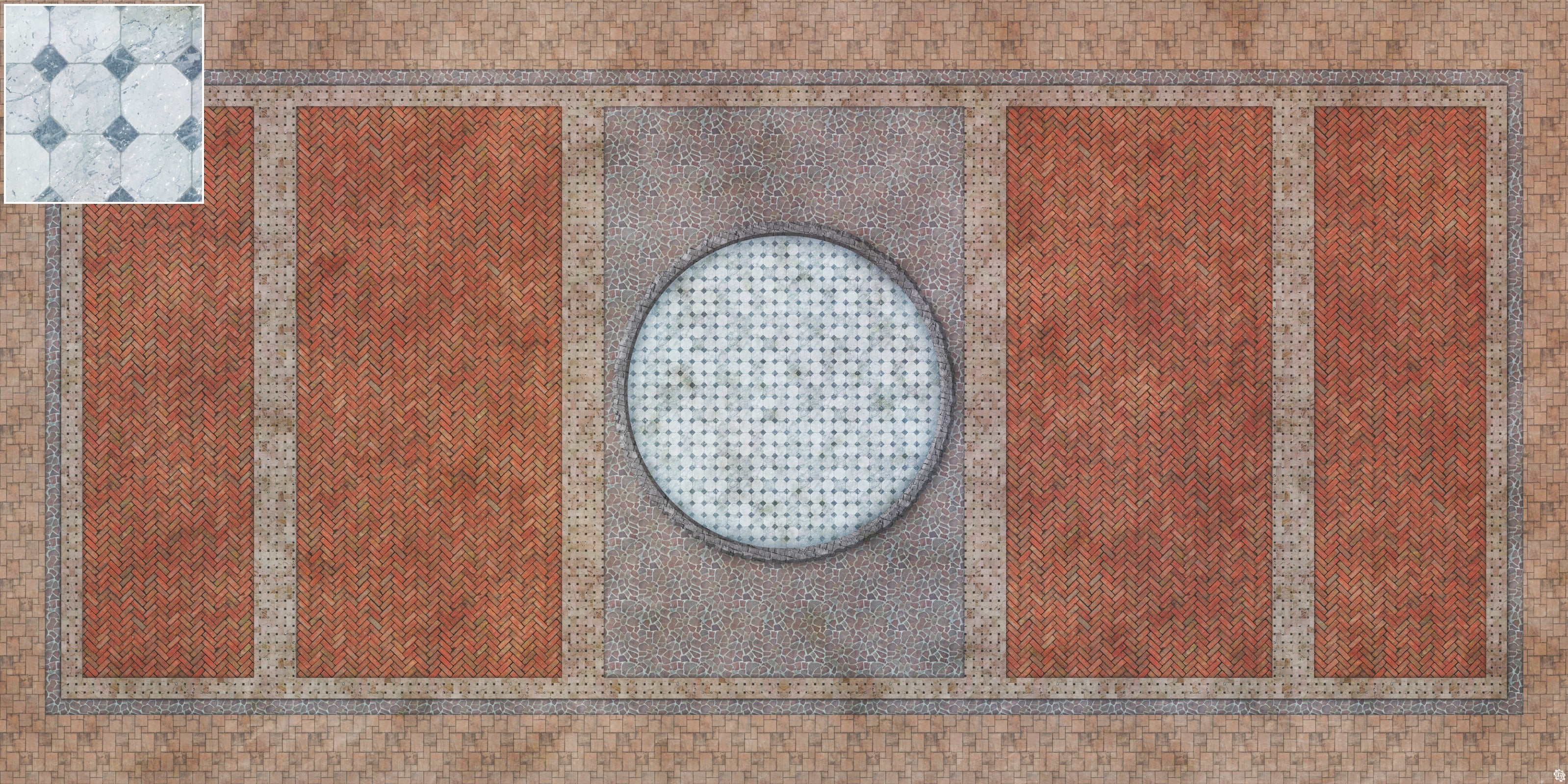 Mats by Mars: Piazza Tabletop Wargaming Play Mat