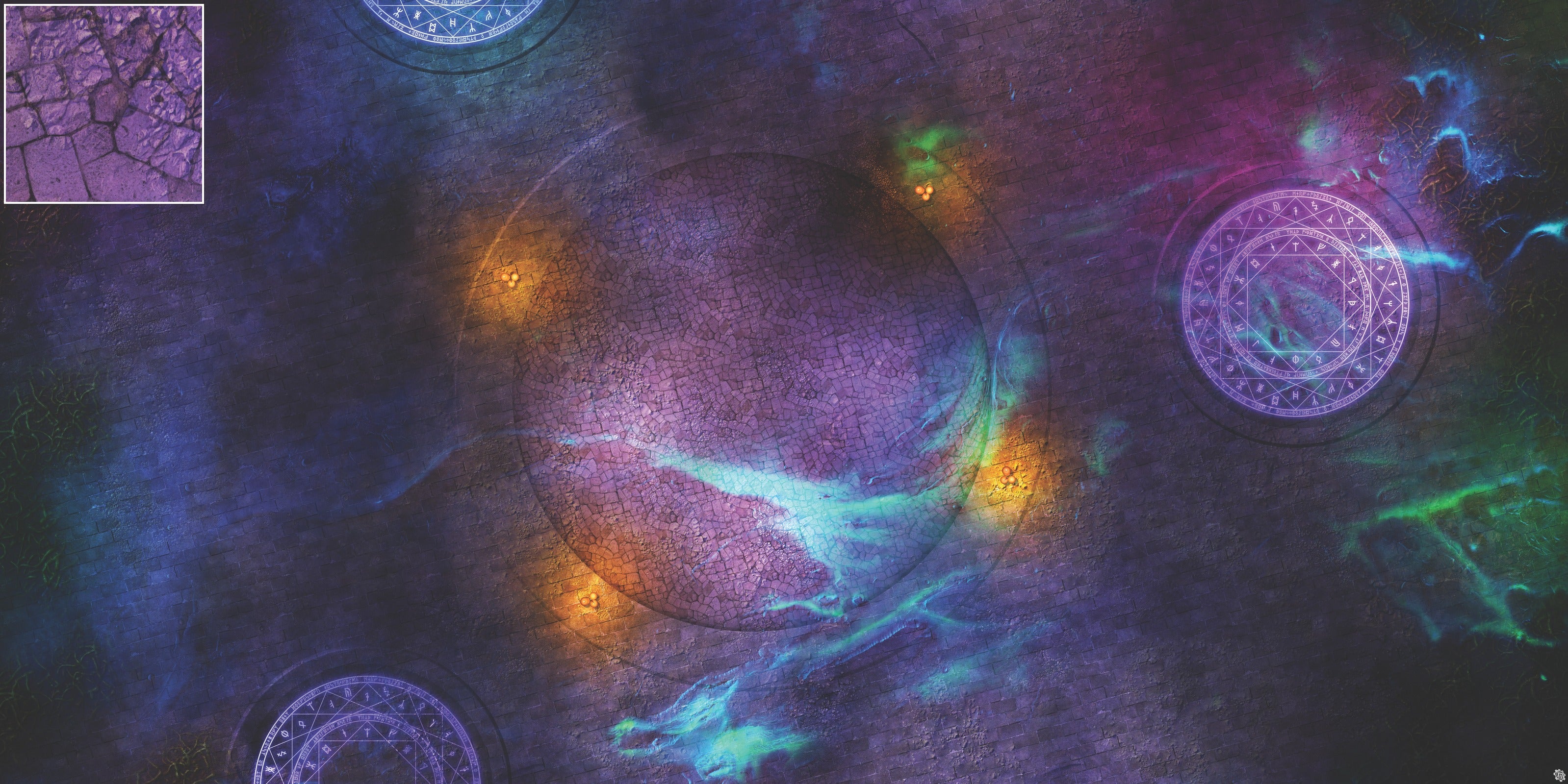 Mats by Mars: Witchlight Warding Wargaming Play Mat